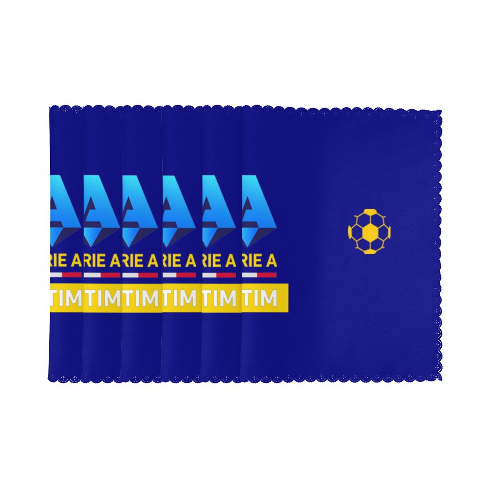 Italy Football League Placemat Set Of 6 PFD2269 - Soccerfana