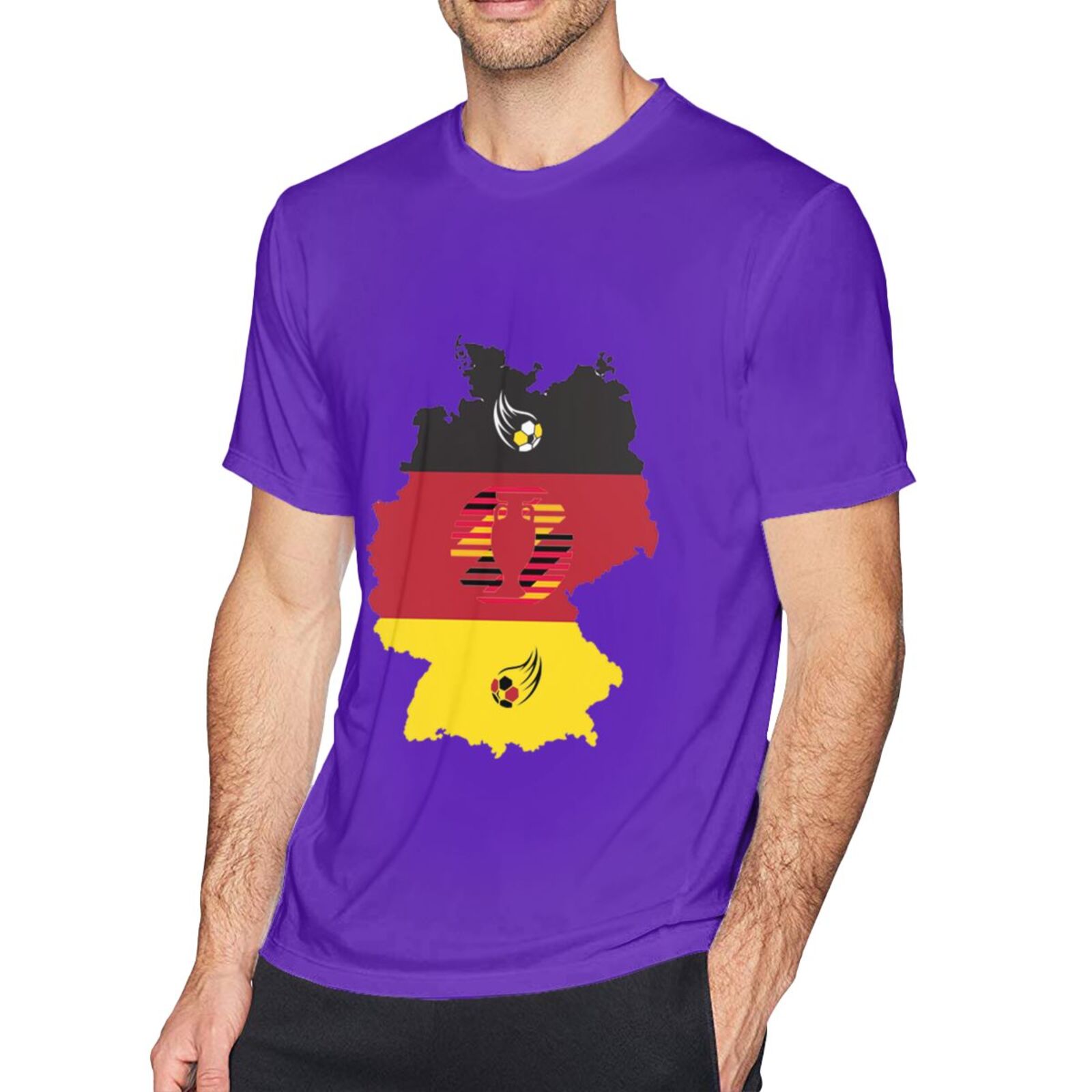 Men's Germany EURO 2024 Basic Short Sleeve T-Shirt BST1770 - Soccerfana