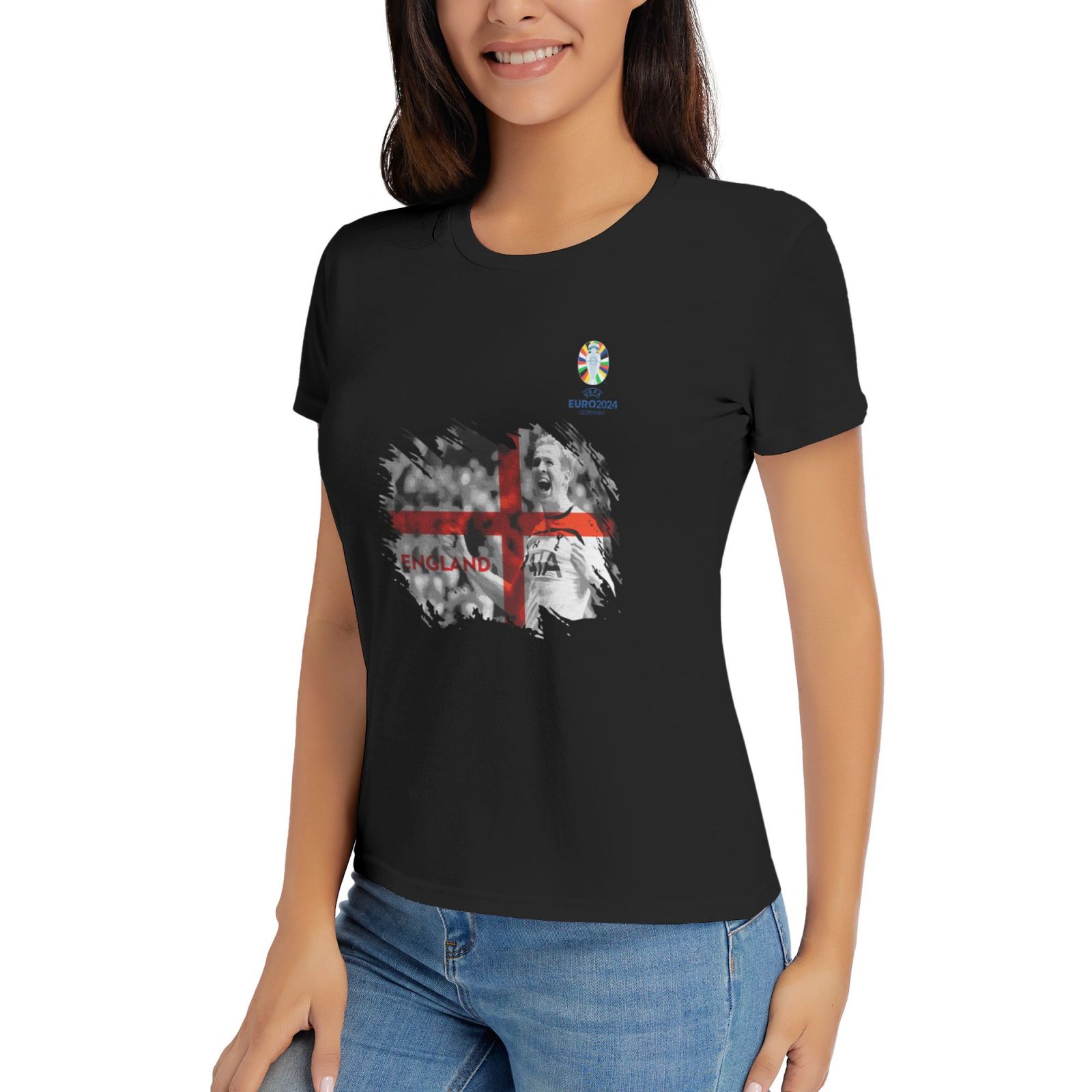 Woman's England EURO 2024 Basic Short Sleeve T-Shirt WBT1712 - Soccerfana