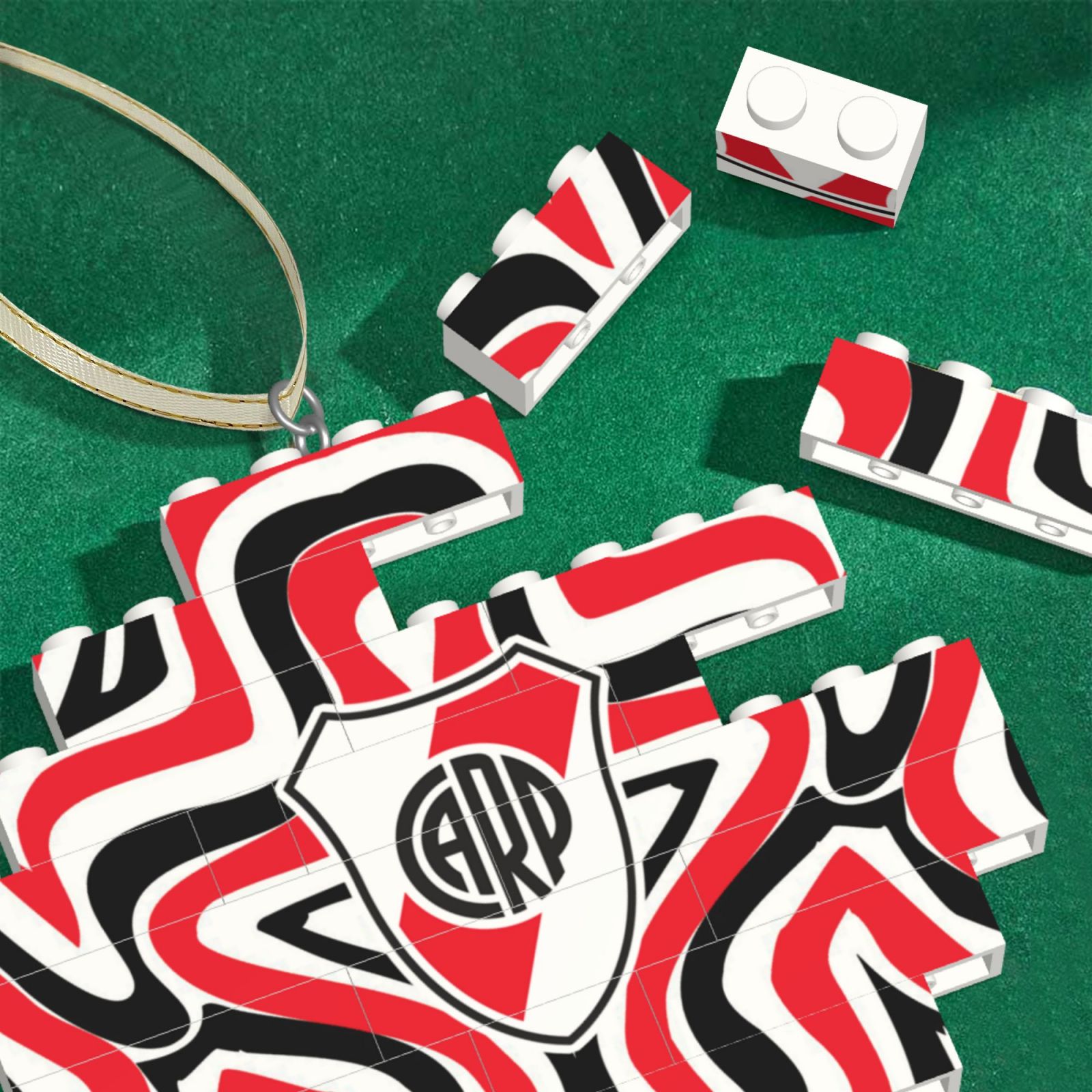 River Plate Building Block Puzzle Ornament BBP2008 - Soccerfana