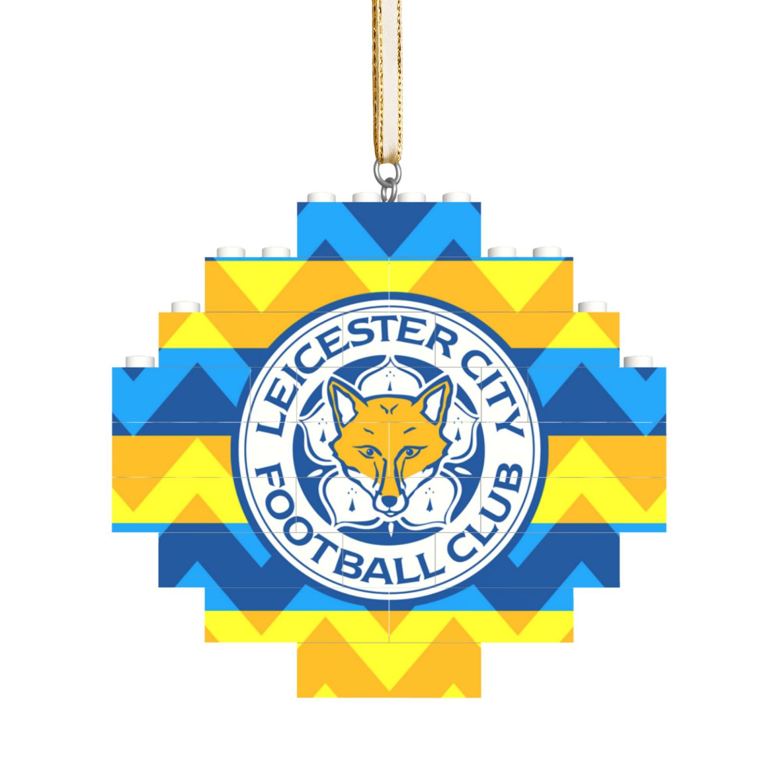 Leicester City Building Block Puzzle Ornament BBP2111 - Soccerfana