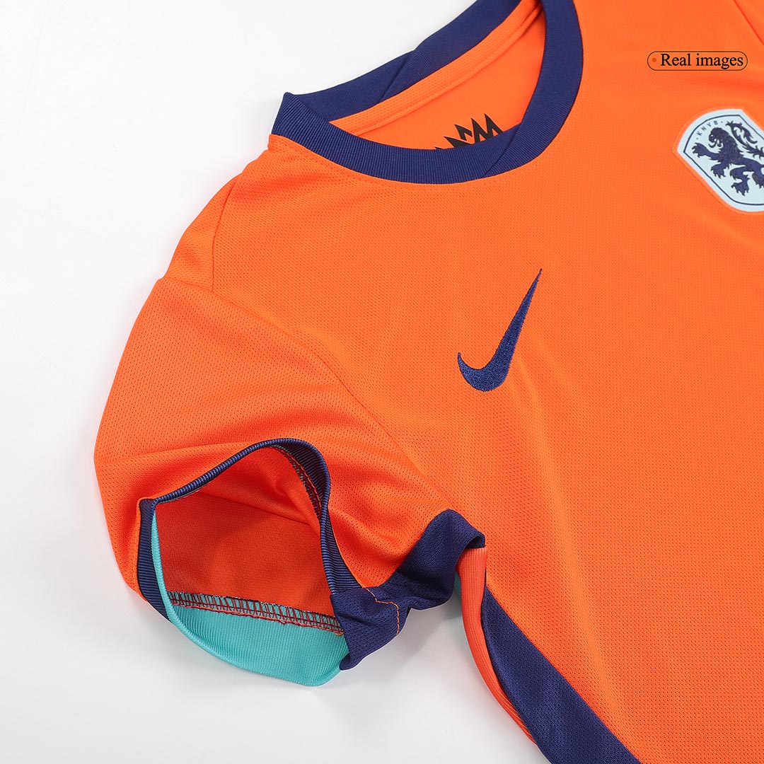 Kid's Netherlands Home Jersey+Shorts EURO 2024 - Soccerfana