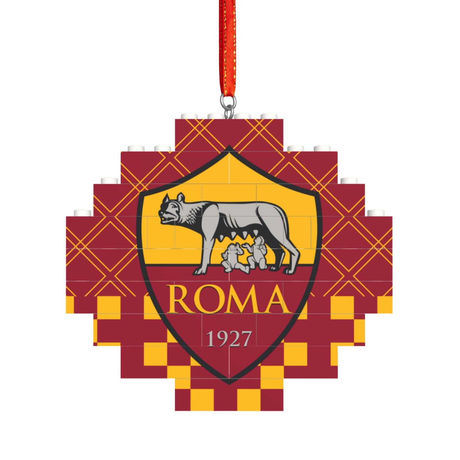 AS Roma Building Block Puzzle Ornament BBP2200 - Soccerfana