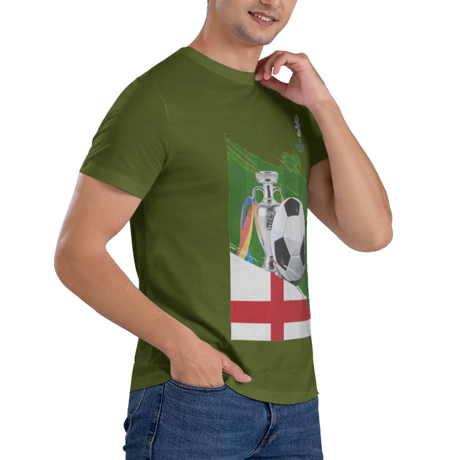 Men's England EURO 2024 Basic Short Sleeve T-Shirt BST1681 - Soccerfana