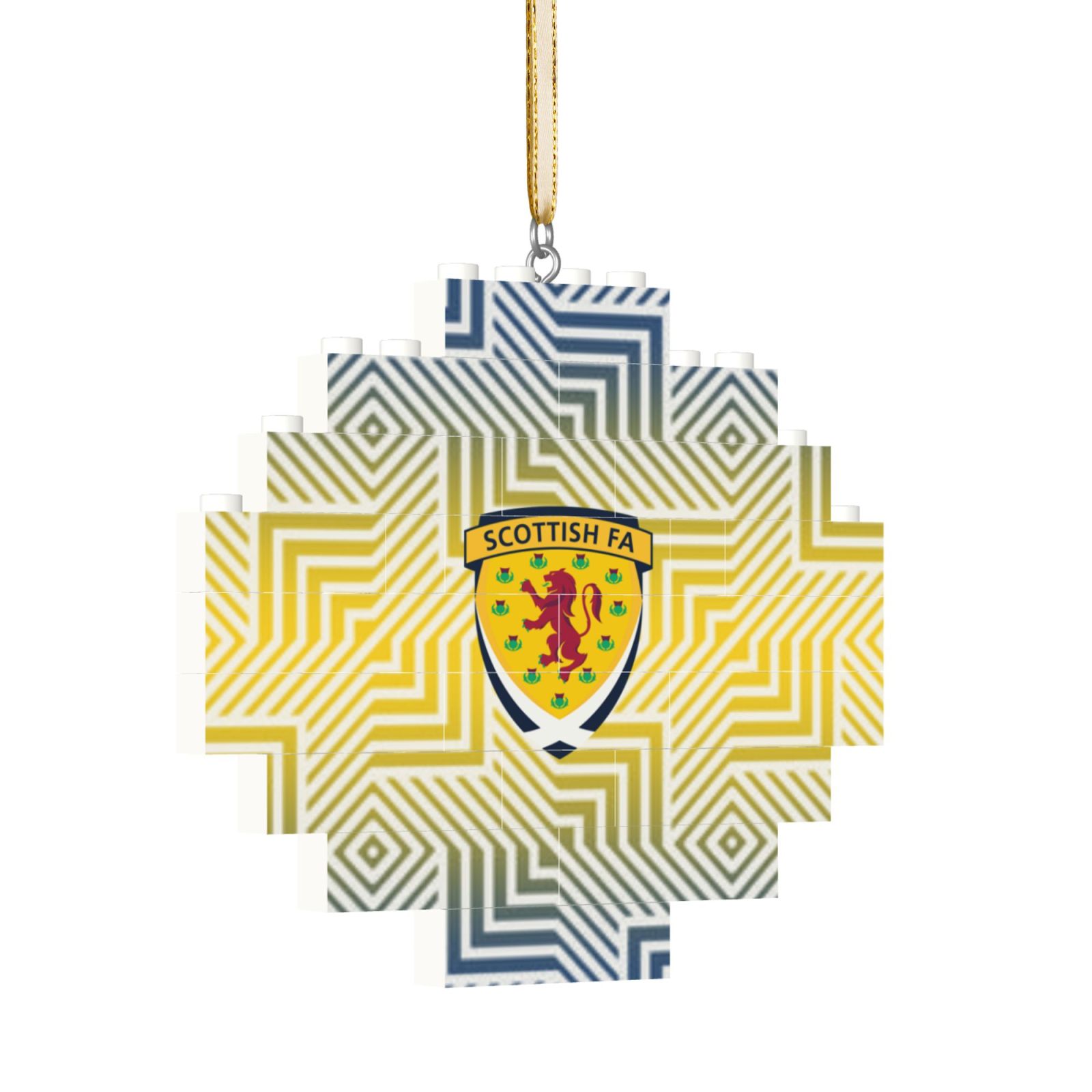 Scotland Building Block Puzzle Ornament BBP1983 - Soccerfana