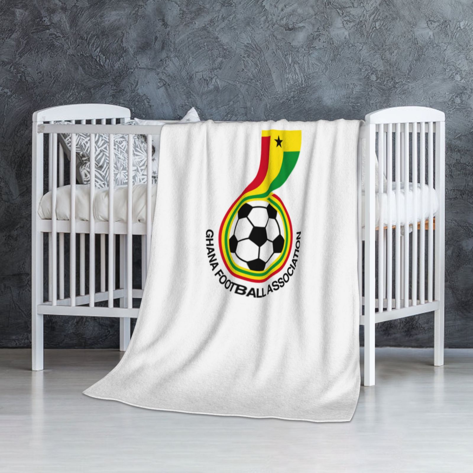 Ghana Flannel Blanket FLB1521 - Soccerfana