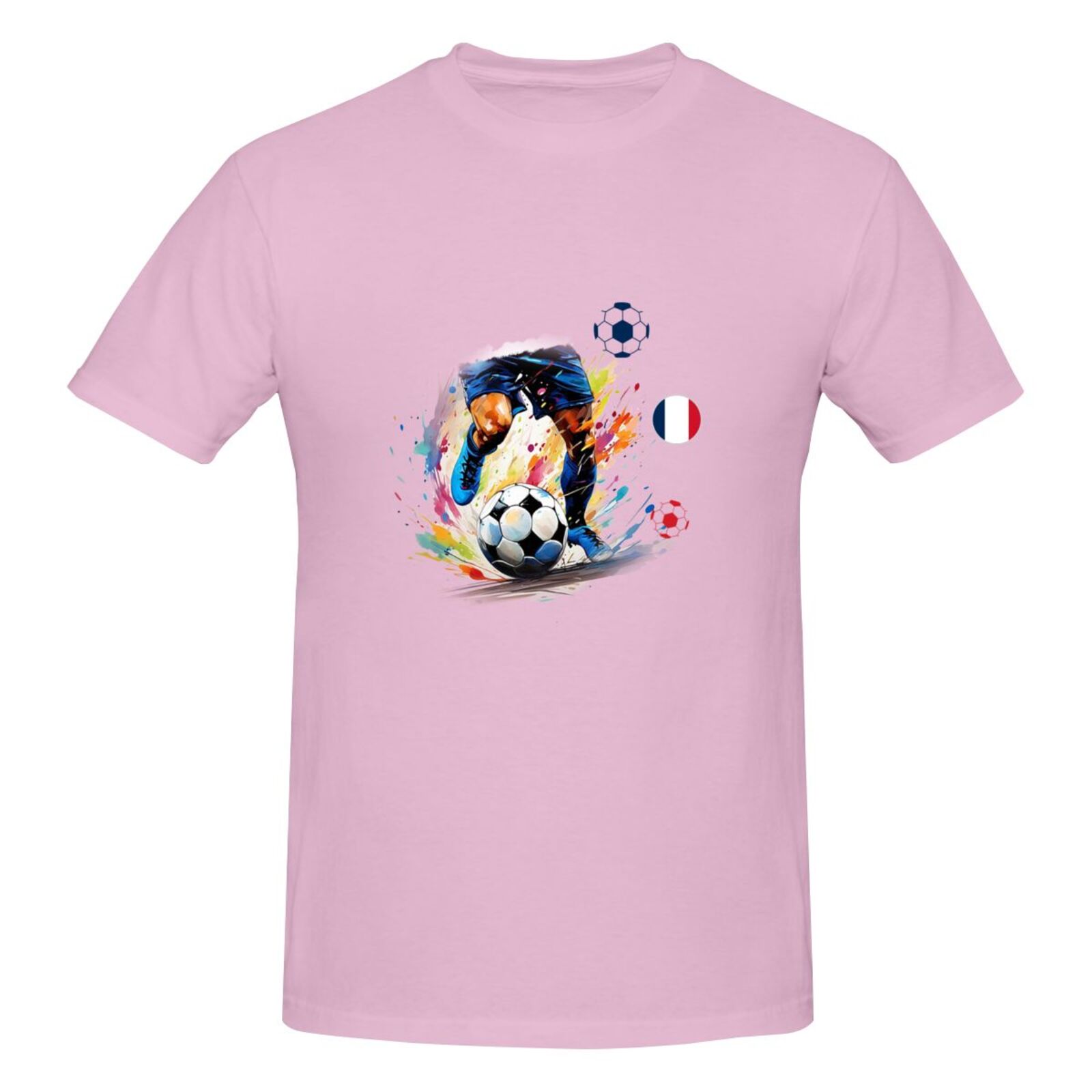 Men's France EURO 2024 Basic Short Sleeve T-Shirt BST1749 - Soccerfana