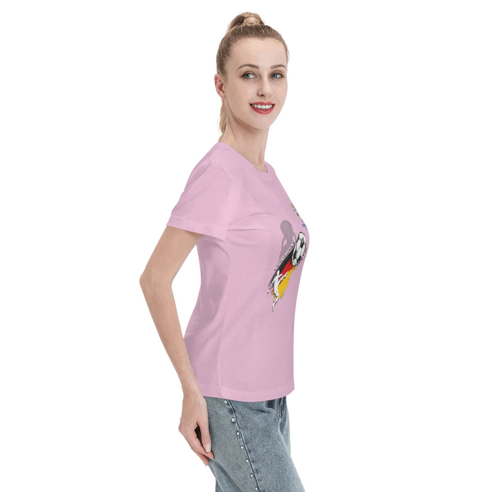 Women's Germany EURO 2024 Basic Short Sleeve T-Shirt WBT1680 - Soccerfana