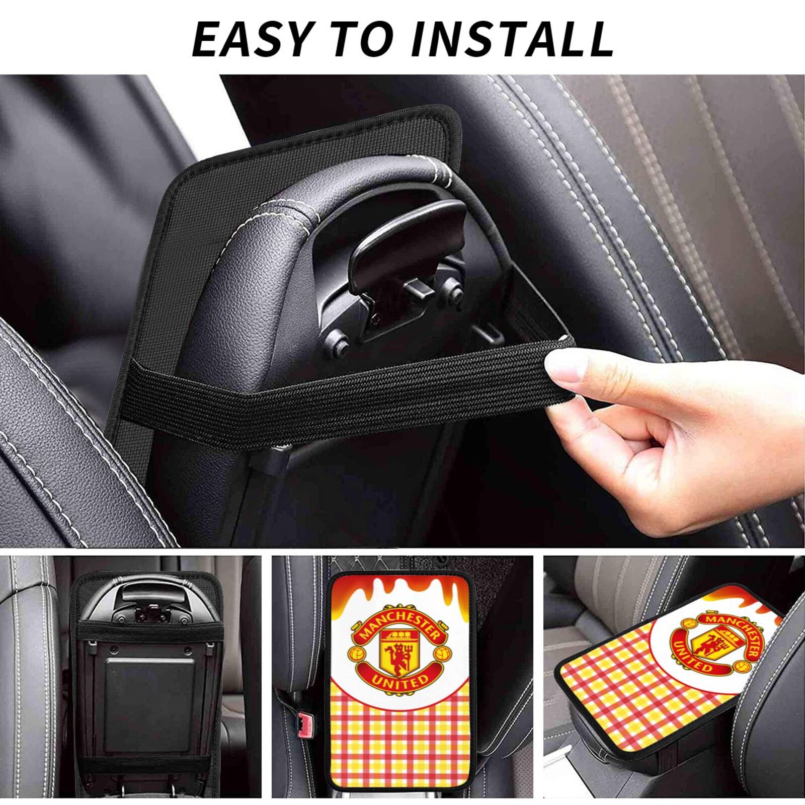 Manchester United Car Handrail Box Cushion CHC2605 - Soccerfana