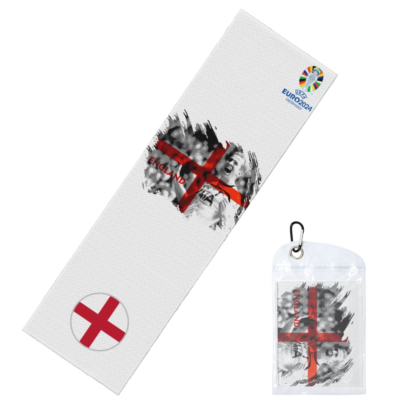 England EURO 2024 Cold Exercise Towel CET1716 - Soccerfana