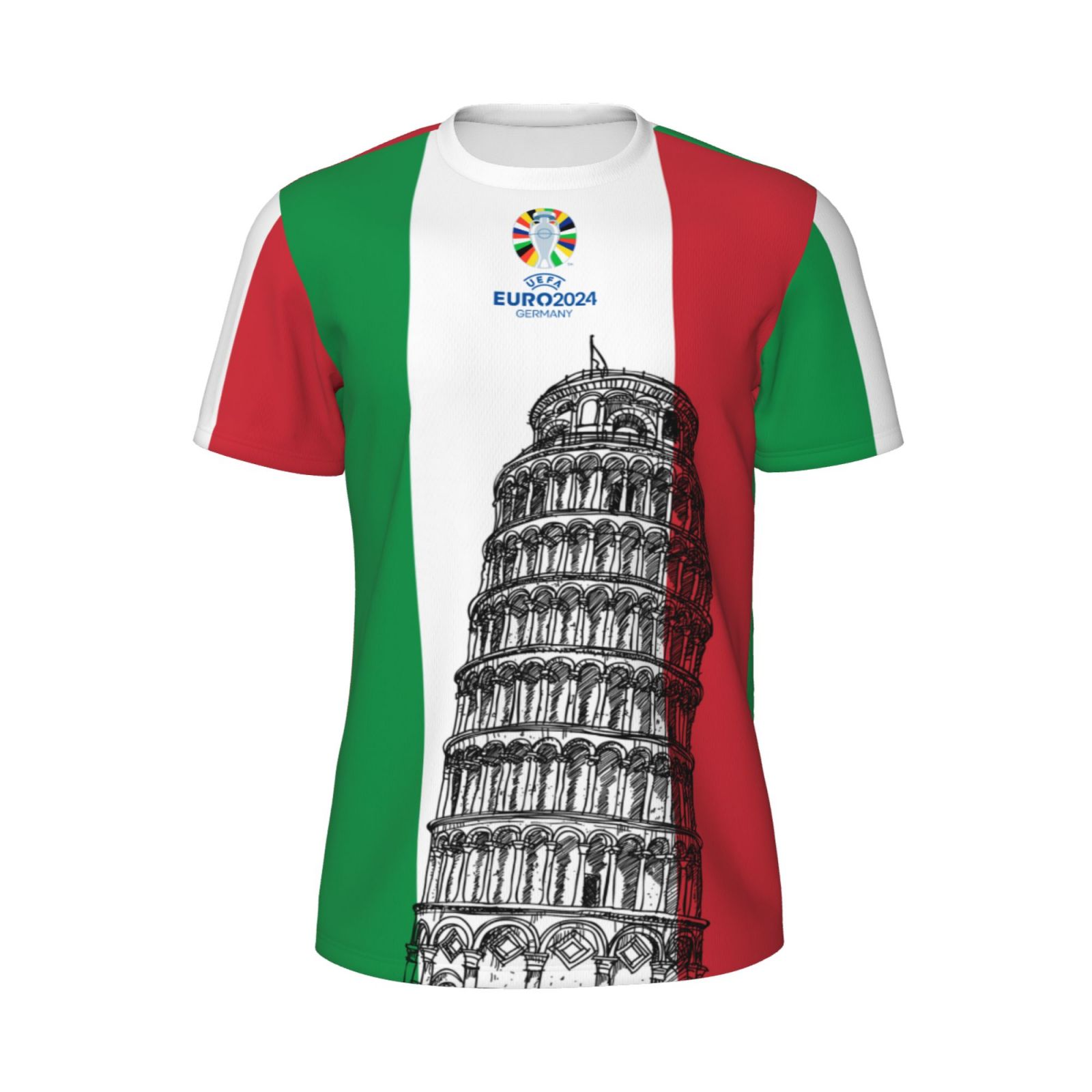 Men's ItalyT-shirt EURO 2024 Short Sleeved Mesh T-Shirt SMT1714 - Soccerfana