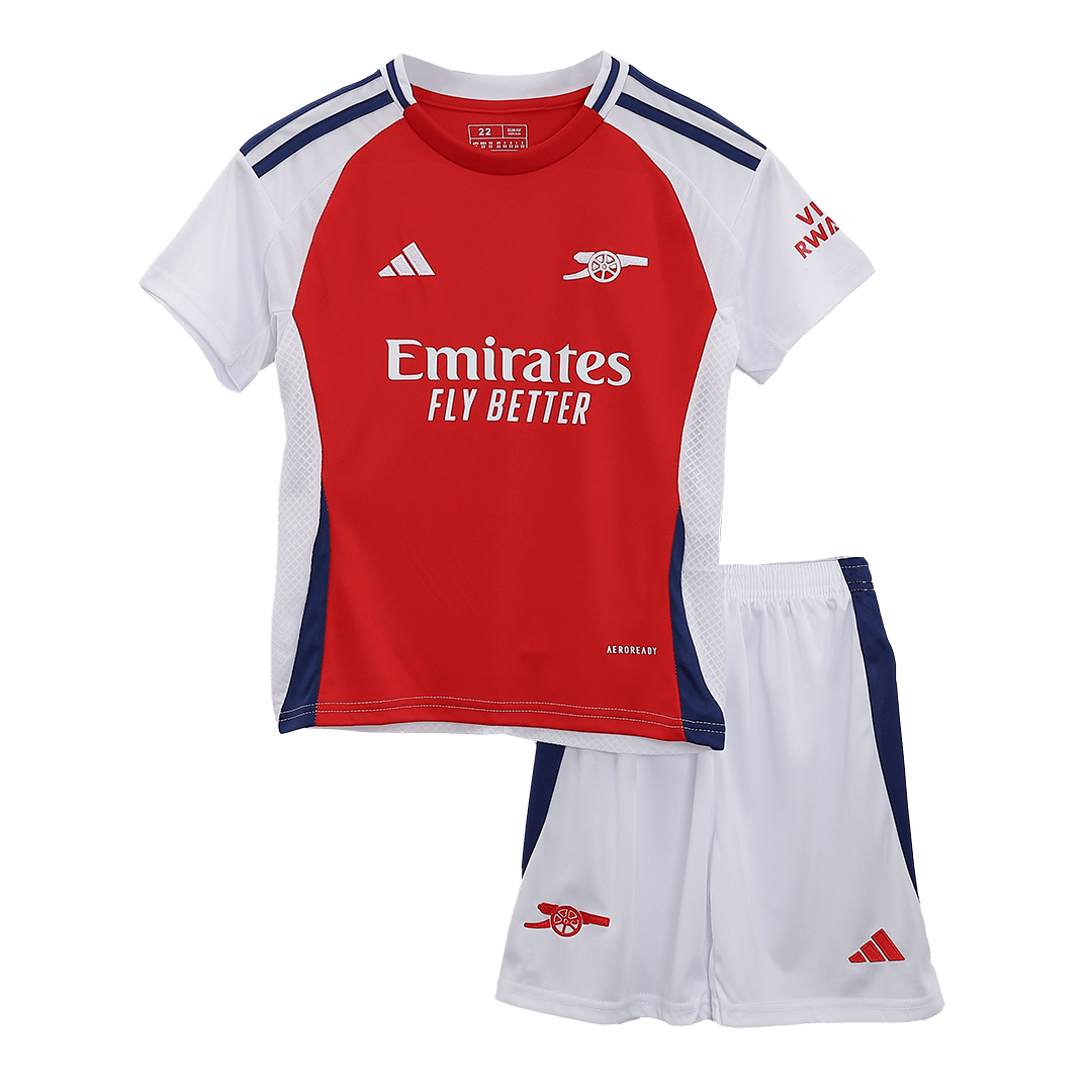 Kid's Arsenal Home Jersey+Shorts 2024/25 - Soccerfana