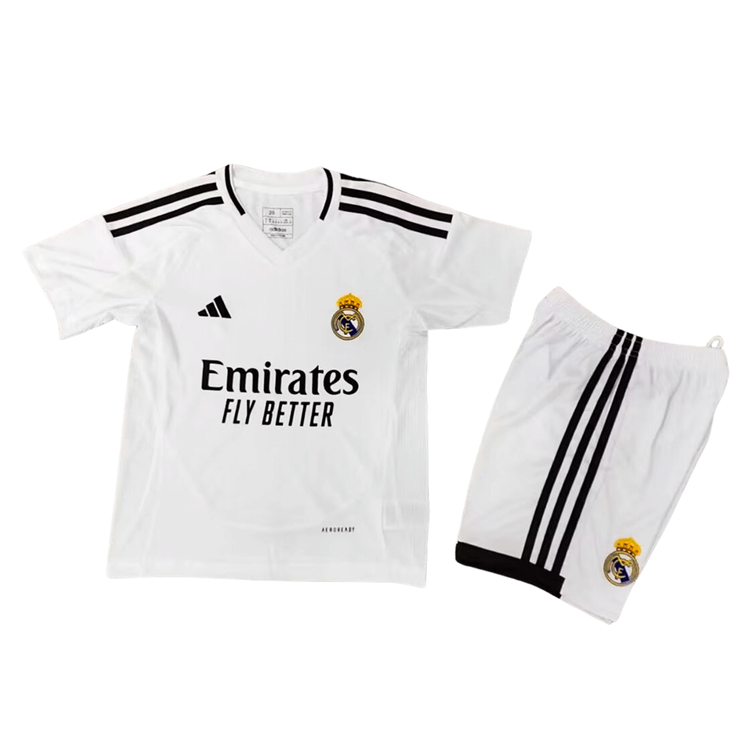 Kid's Real Madrid Home Jersey+Shorts 2024/25 - Soccerfana
