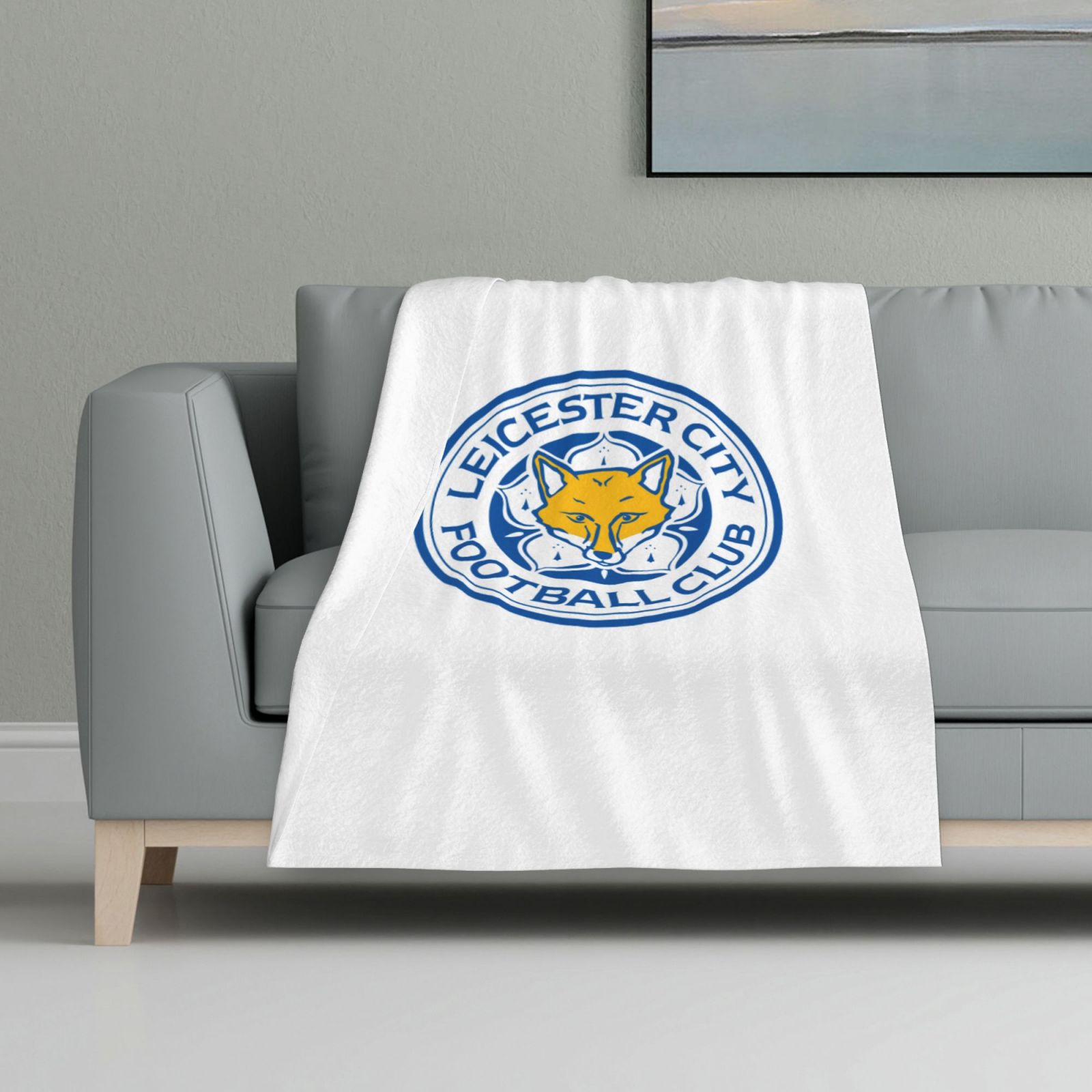 Leicester City Flannel Blanket FLB1576 - Soccerfana