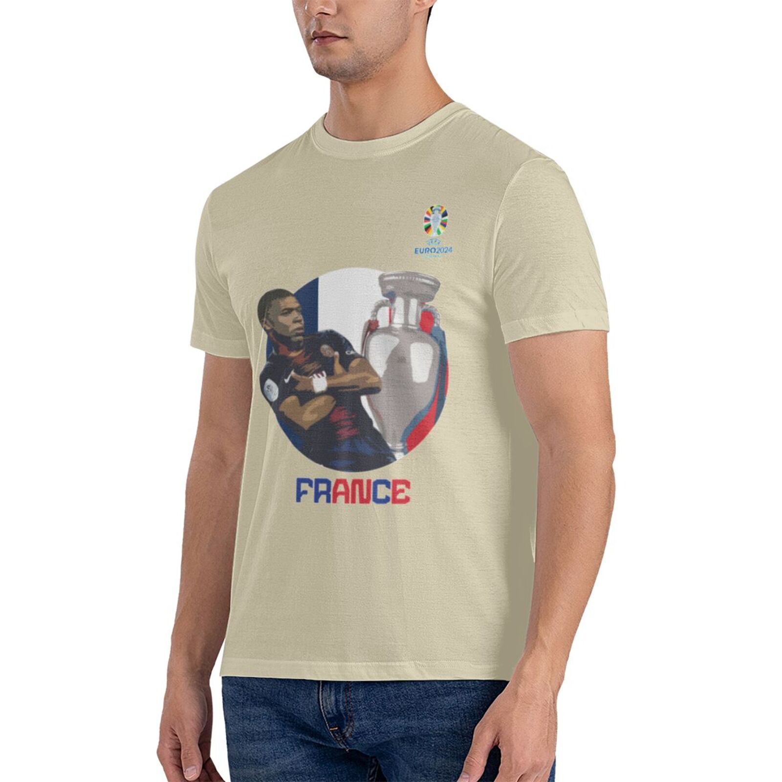 Men's France EURO 2024 Basic Short Sleeve T-Shirt BST1729 - Soccerfana