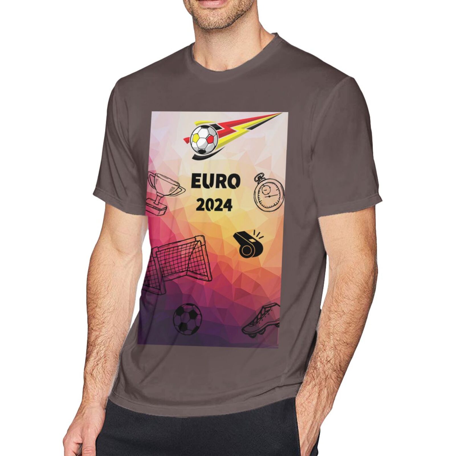 Men's Germany EURO 2024 Basic Short Sleeve T-Shirt BST1771 - Soccerfana