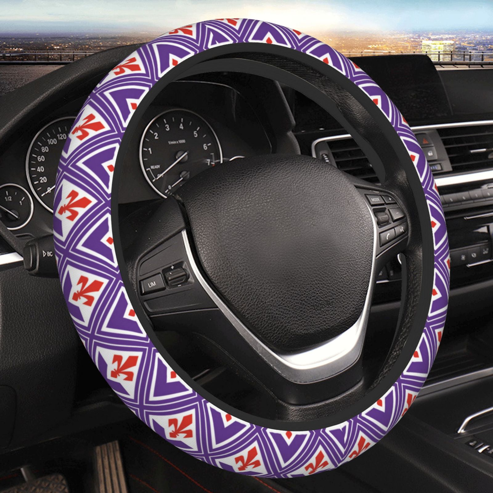 Fiorentina Steering Wheel Cover ESW2410 - Soccerfana