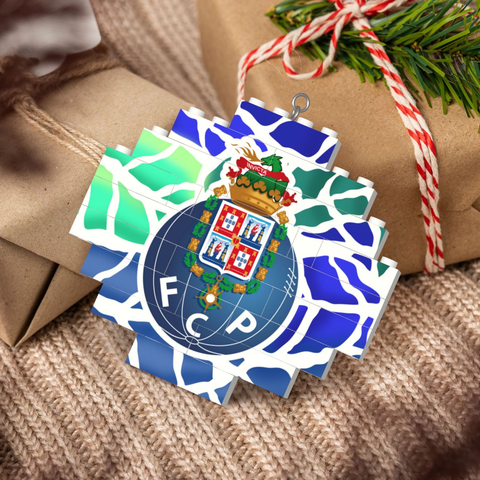 FC Porto Building Block Puzzle Ornament BBP2167 - Soccerfana