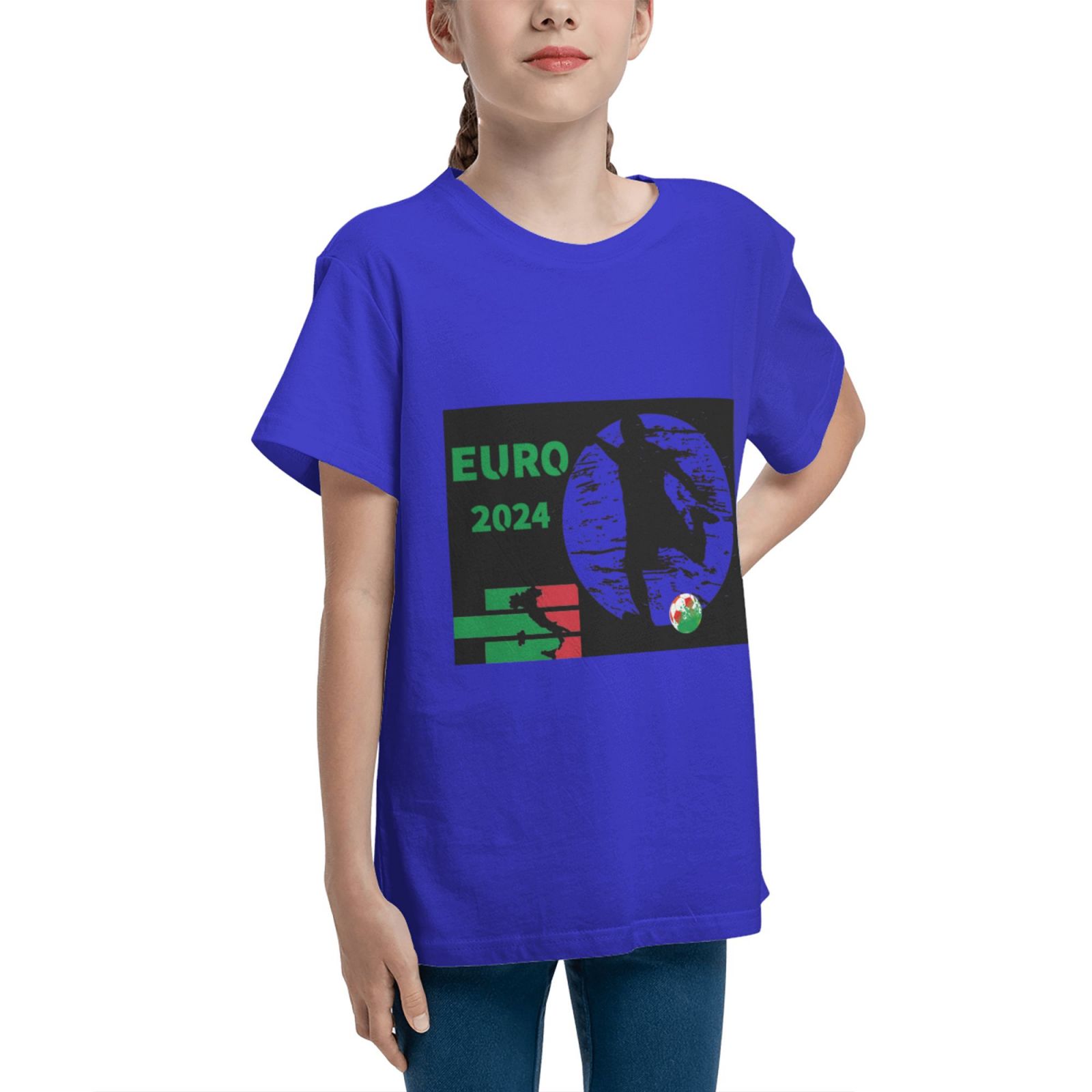 Kid's Italy EURO 2024 Teenage T-shirt TET1757 - Soccerfana