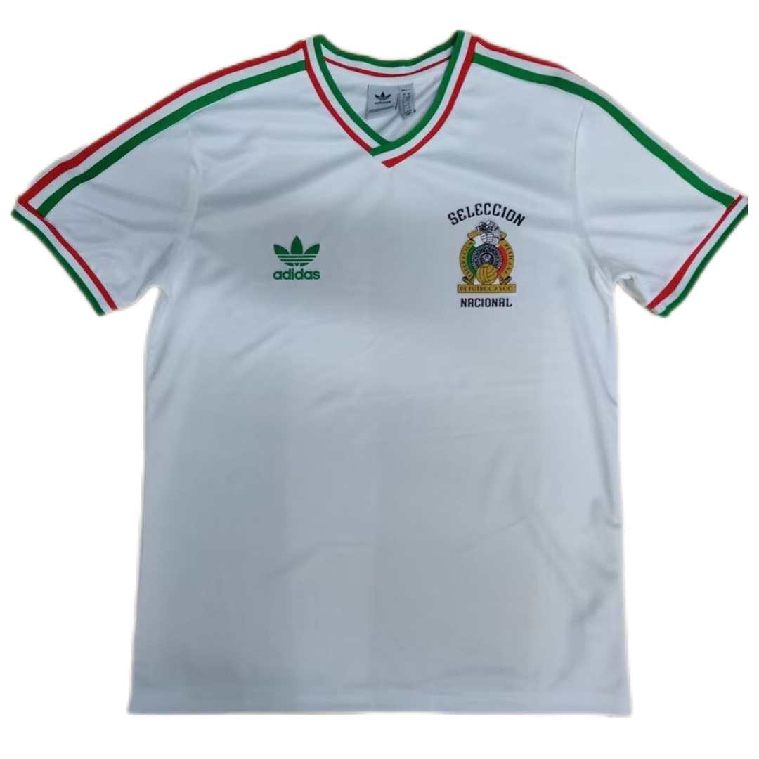 Mexico Remake Jersey White 1985 - Soccerfana