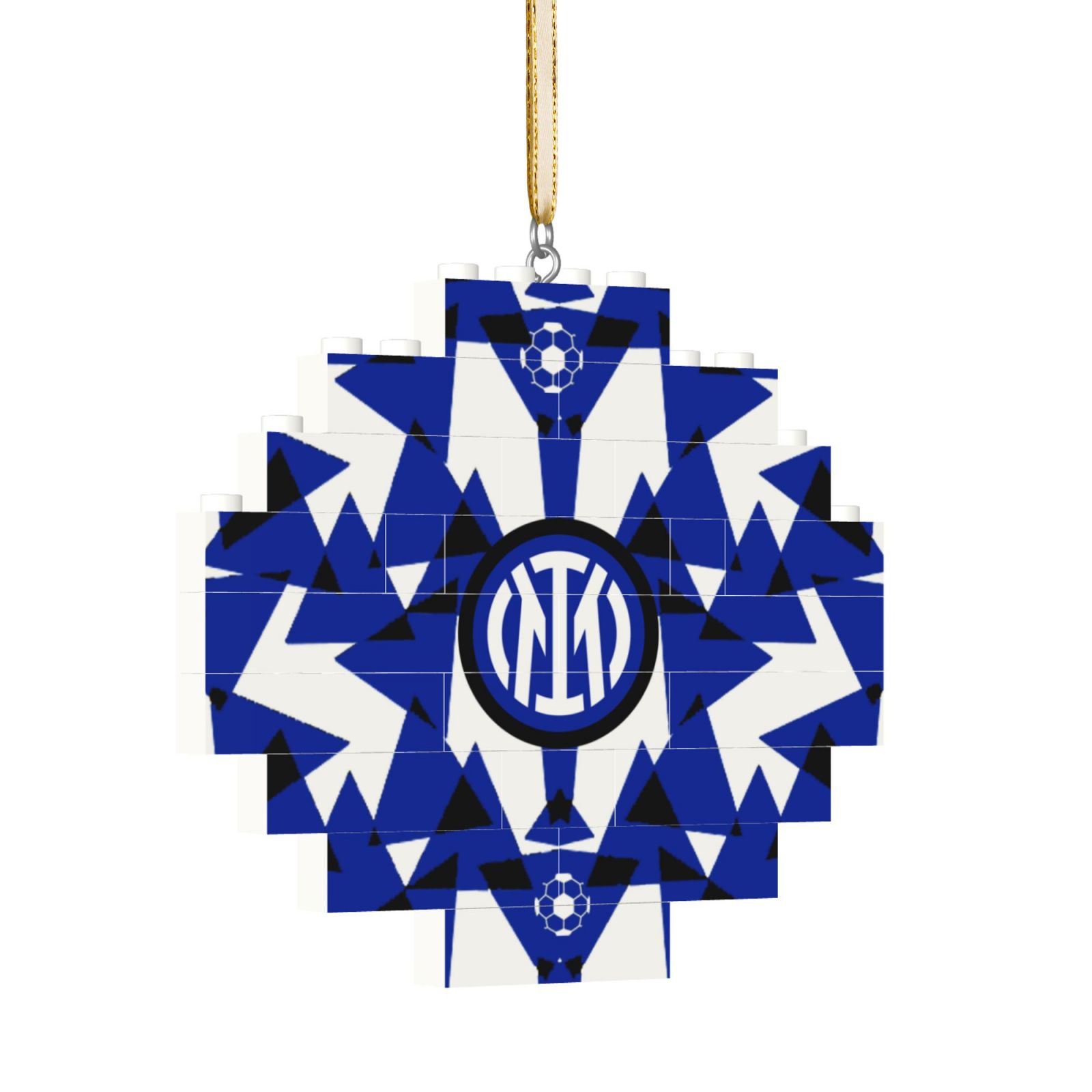 Inter Milan Building Block Puzzle Ornament BBP2014 - Soccerfana