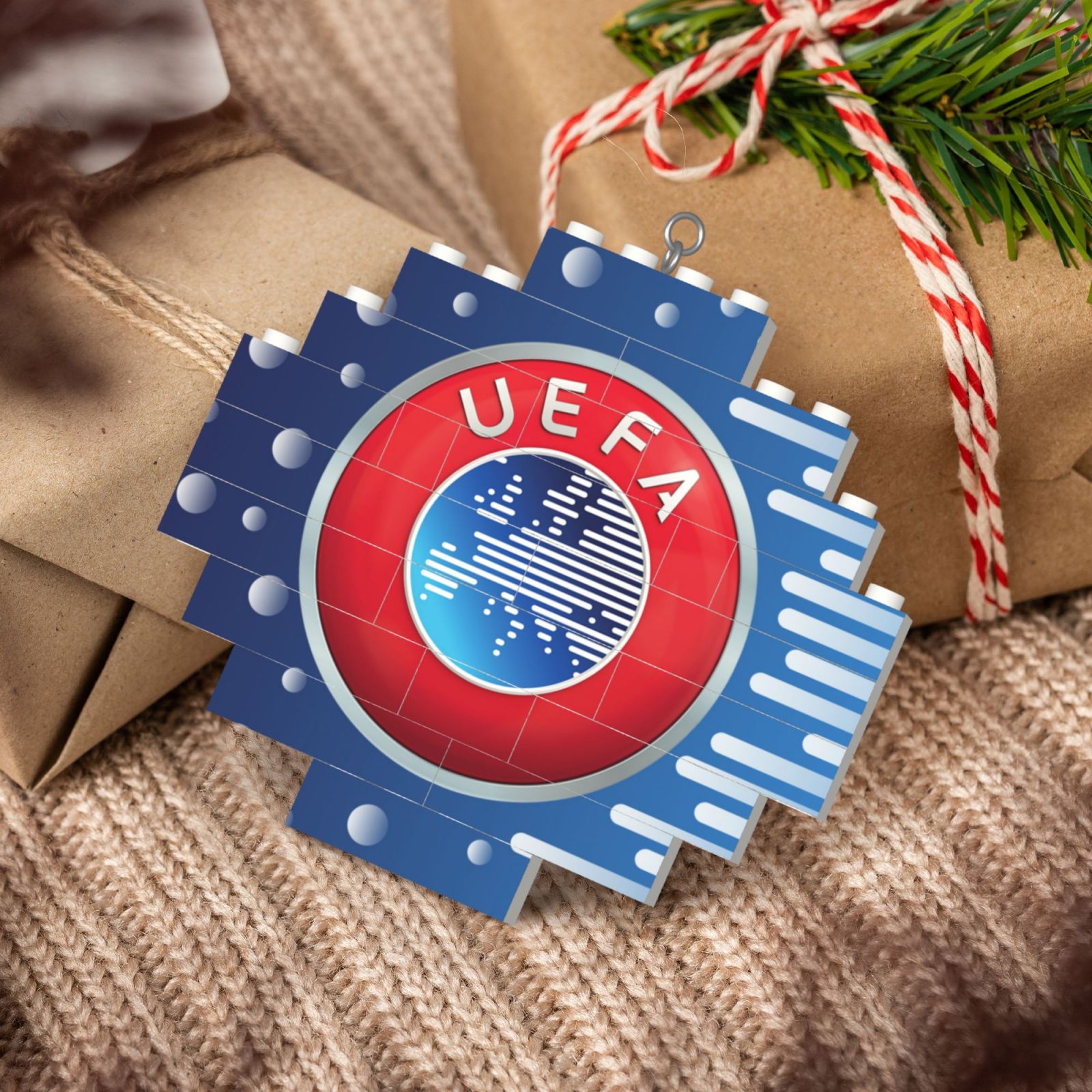 UEFA Building Block Puzzle Ornament BBP2097 - Soccerfana