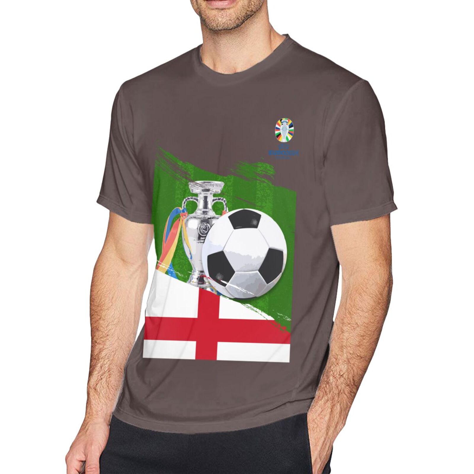 Men's England EURO 2024 Basic Short Sleeve T-Shirt BST1681 - Soccerfana