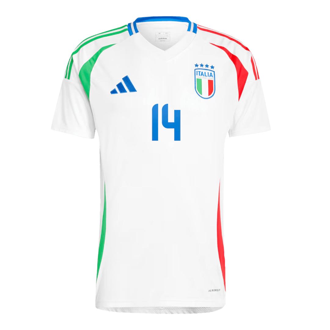 Federico Chiesa #14 Italy Away Jersey EURO 2024 - Soccerfana