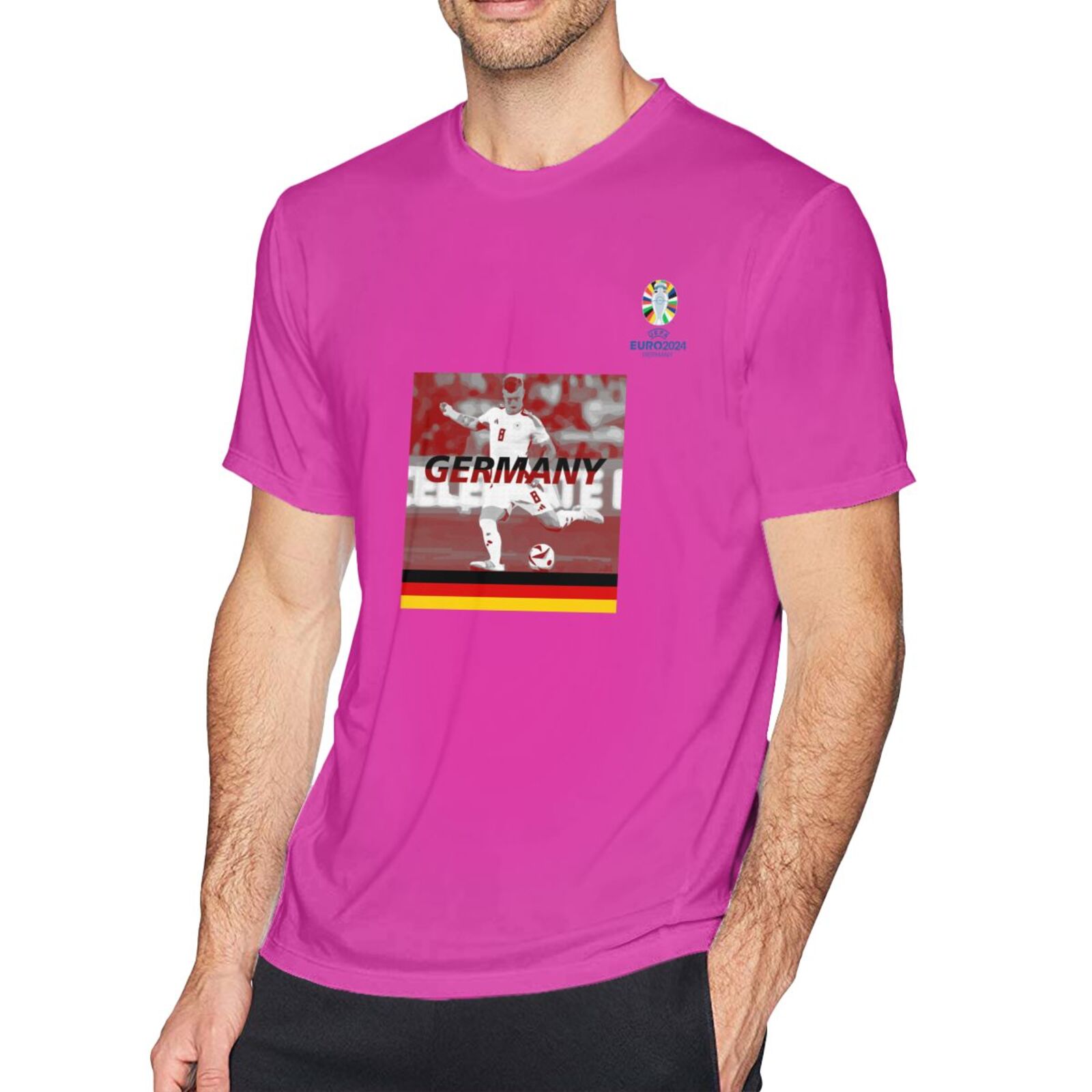 Men's Germany EURO 2024 Basic Short Sleeve T-Shirt BST1704 - Soccerfana
