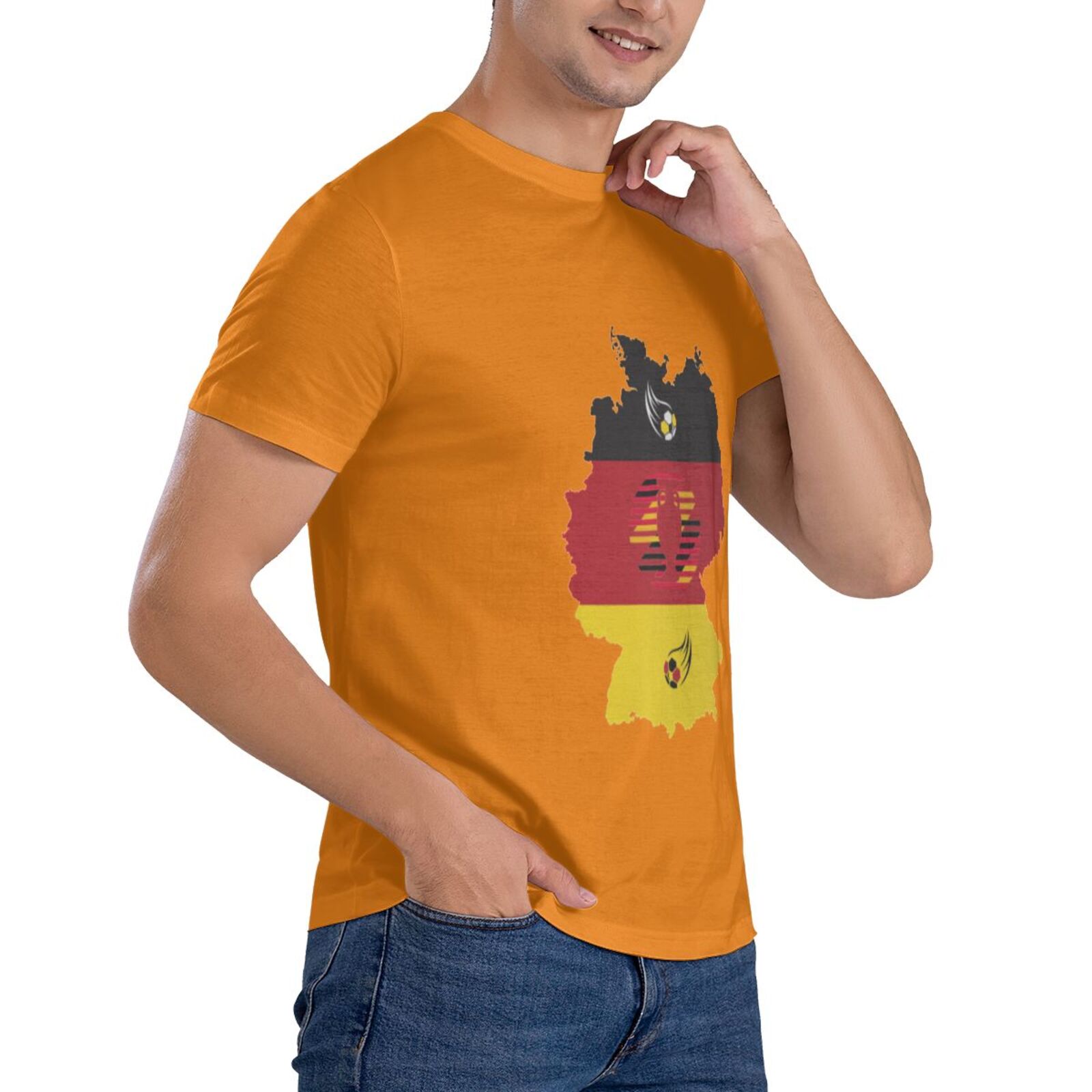 Men's Germany EURO 2024 Basic Short Sleeve T-Shirt BST1770 - Soccerfana