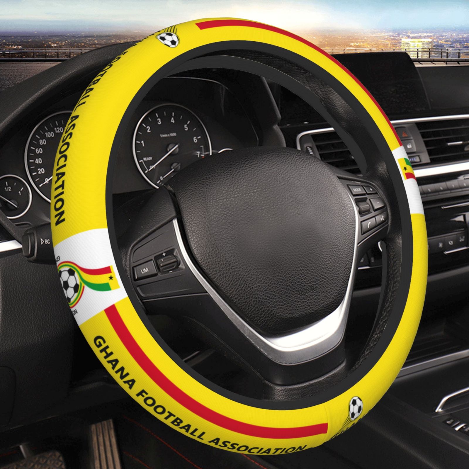 Ghana Steering Wheel Cover ESW2397 - Soccerfana