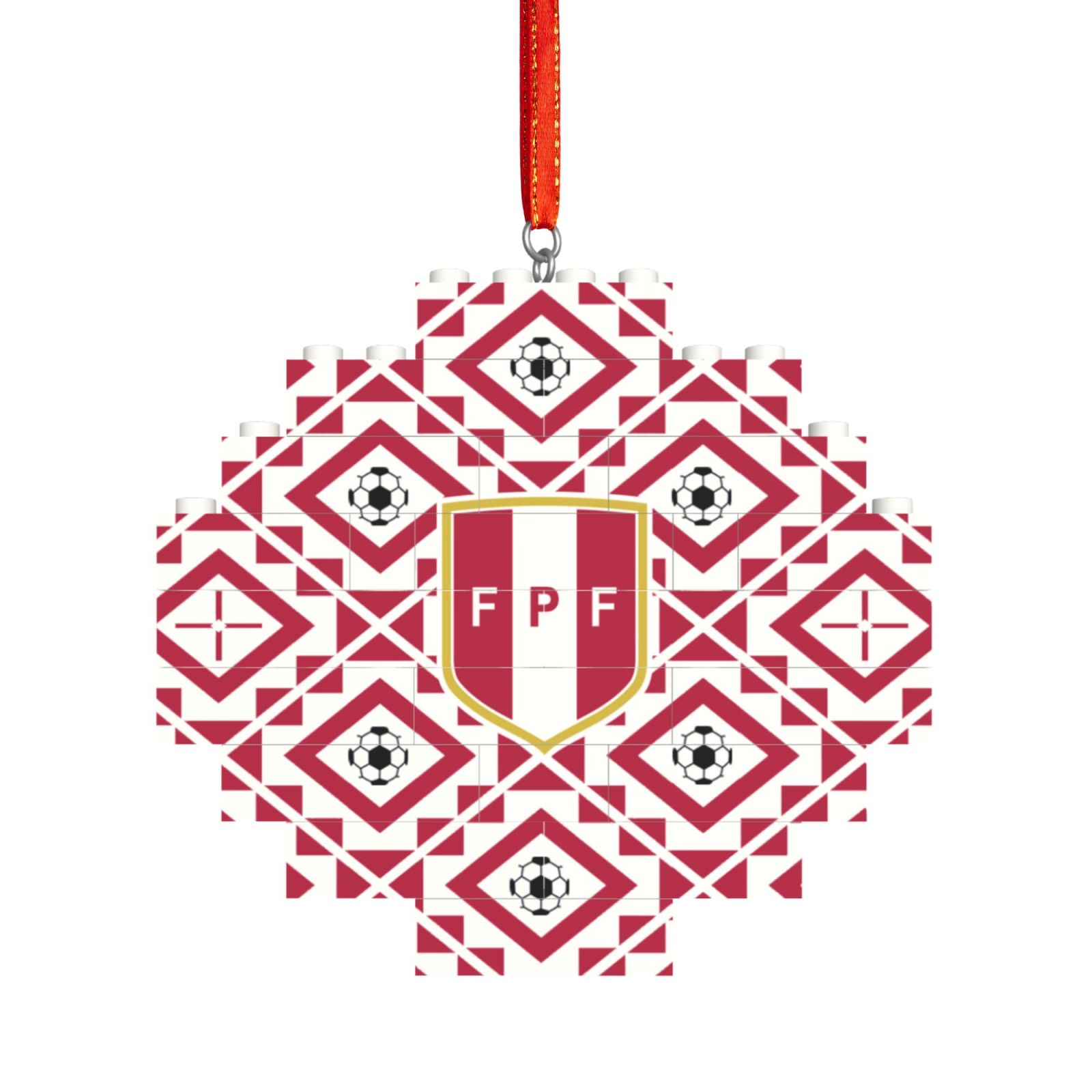 Peru Building Block Puzzle Ornament BBP2025 - Soccerfana