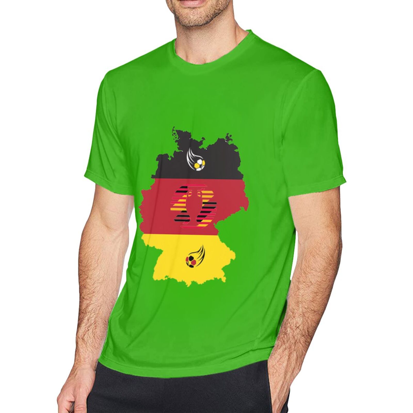 Men's Germany EURO 2024 Basic Short Sleeve T-Shirt BST1770 - Soccerfana