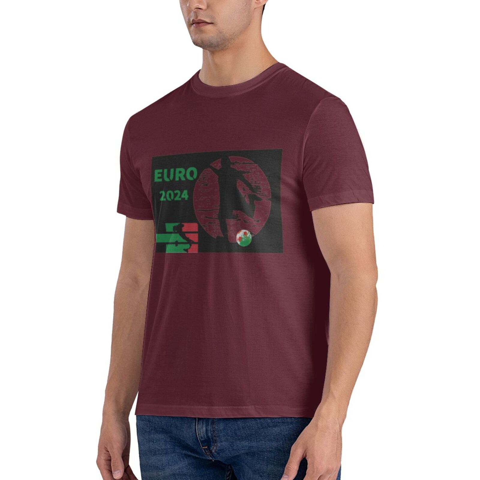 Men's Italy EURO 2024 Basic Short Sleeve T-Shirt BST1751 - Soccerfana