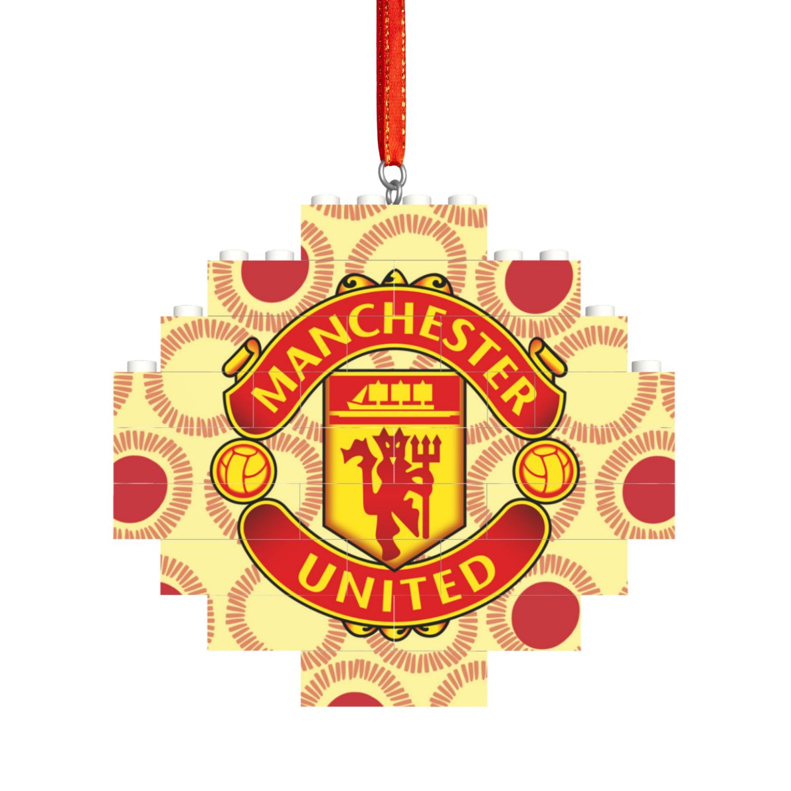 Manchester United Building Block Puzzle Ornament BBP2172 - Soccerfana