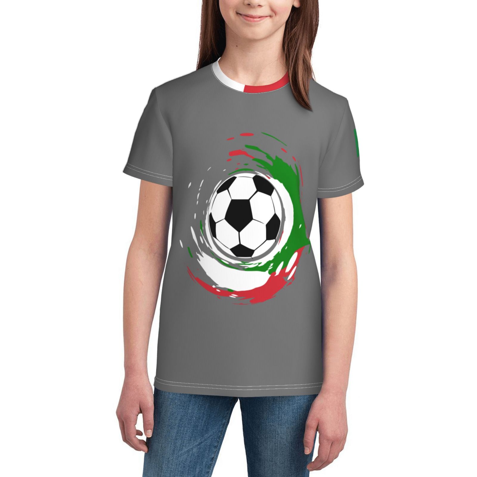 Kid's Italy EURO 2024 Youth Short Sleeve T-Shirt YST1699 - Soccerfana