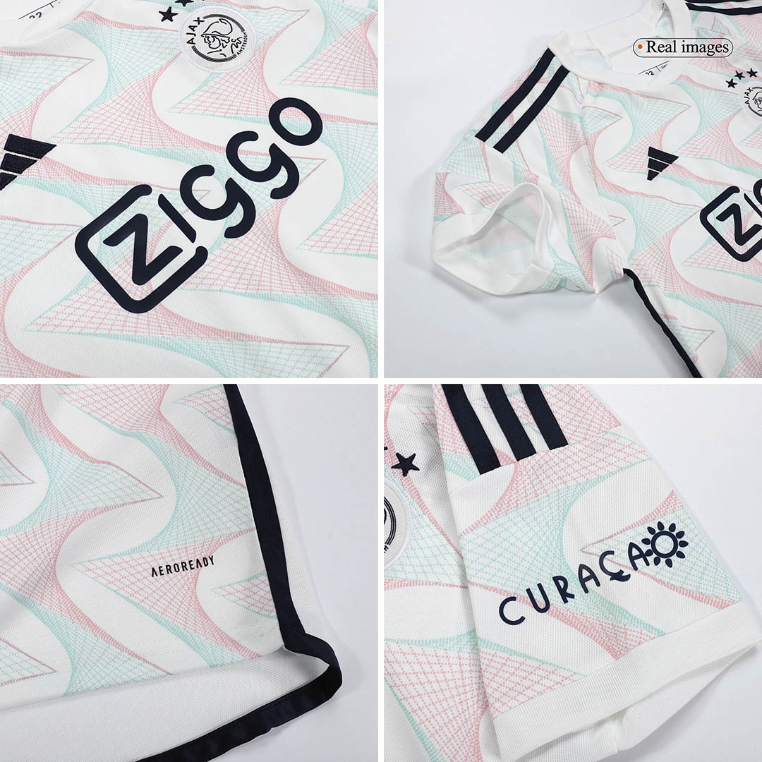 Kid's AJAX Away Jersey+Shorts 23/24 - Soccerfana