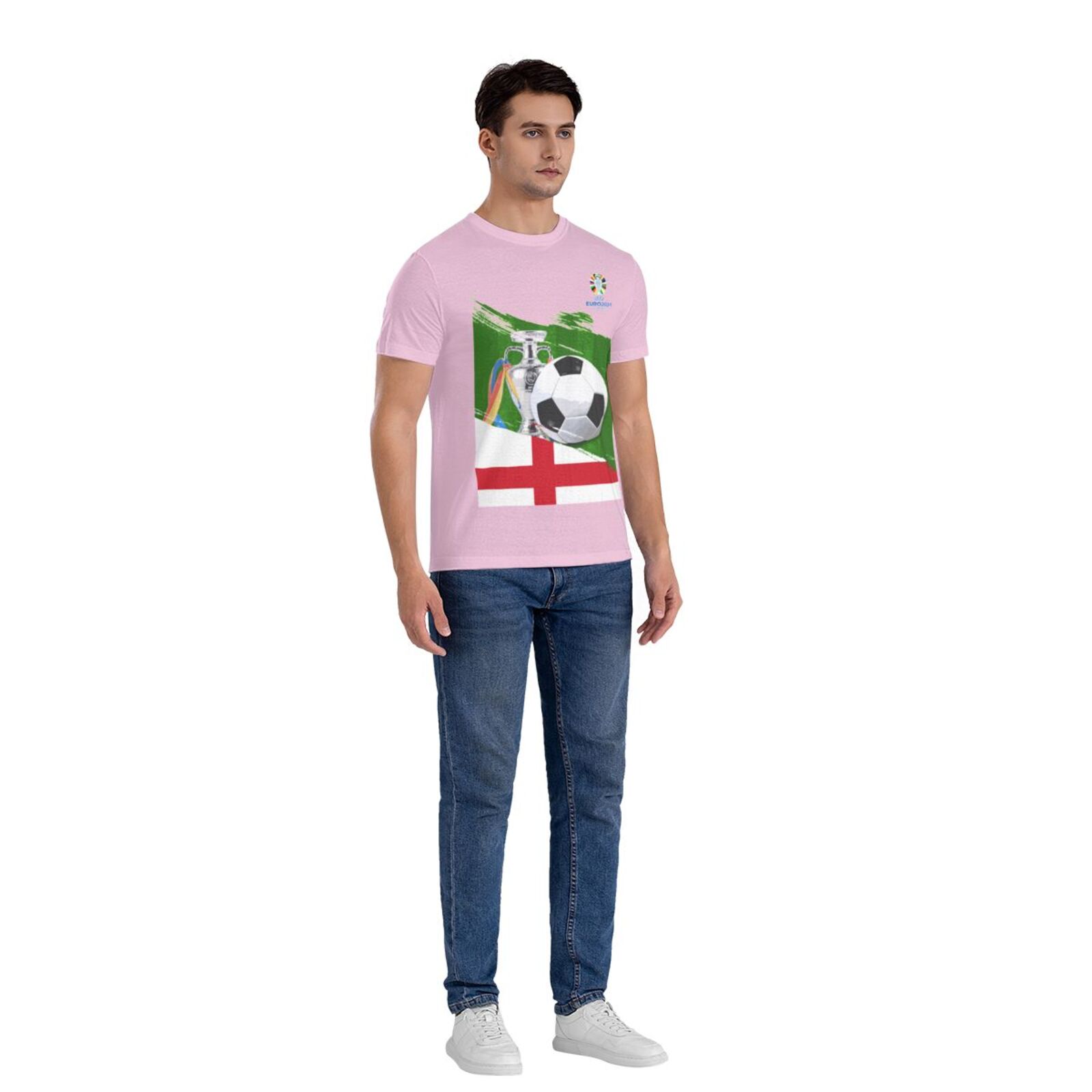 Men's England EURO 2024 Basic Short Sleeve T-Shirt BST1681 - Soccerfana