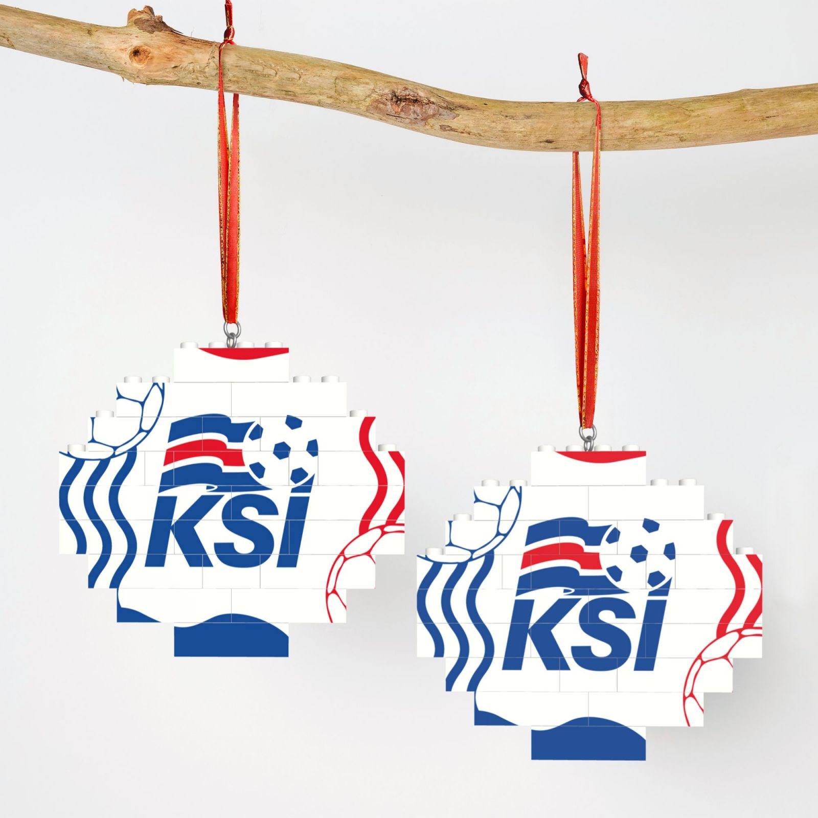 Iceland Building Block Puzzle Ornament BBP2099 - Soccerfana