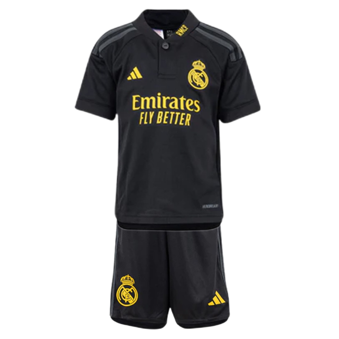 Kid's Real Madrid Third Jersey+Shorts 23/24 - Soccerfana