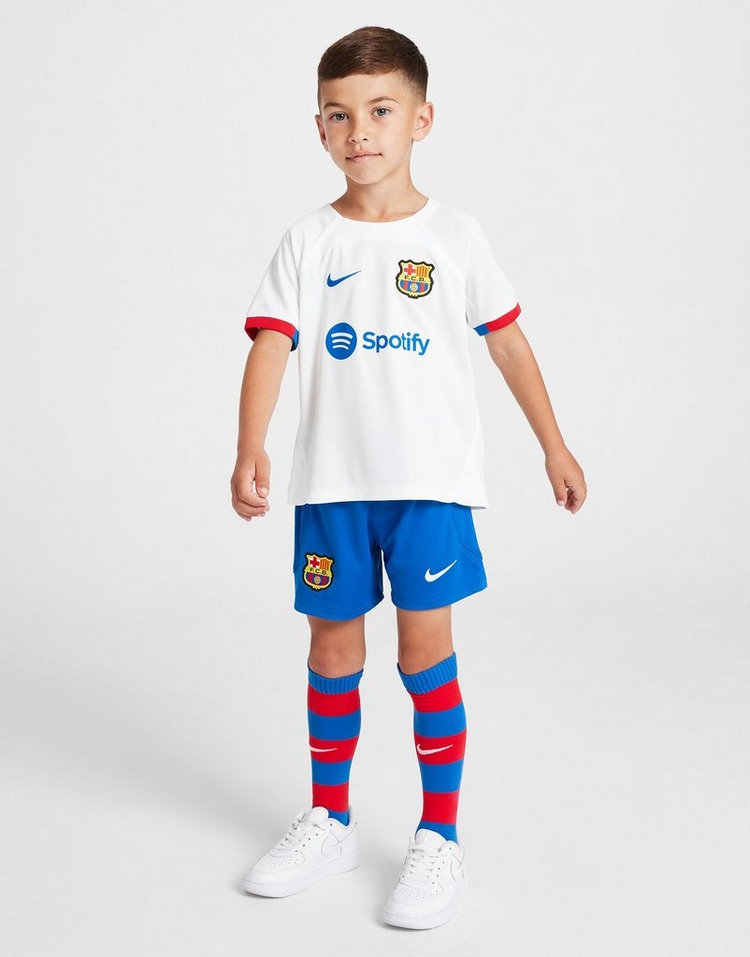 Kid's Barcelona Away Jersey+Shorts 23/24 - Soccerfana