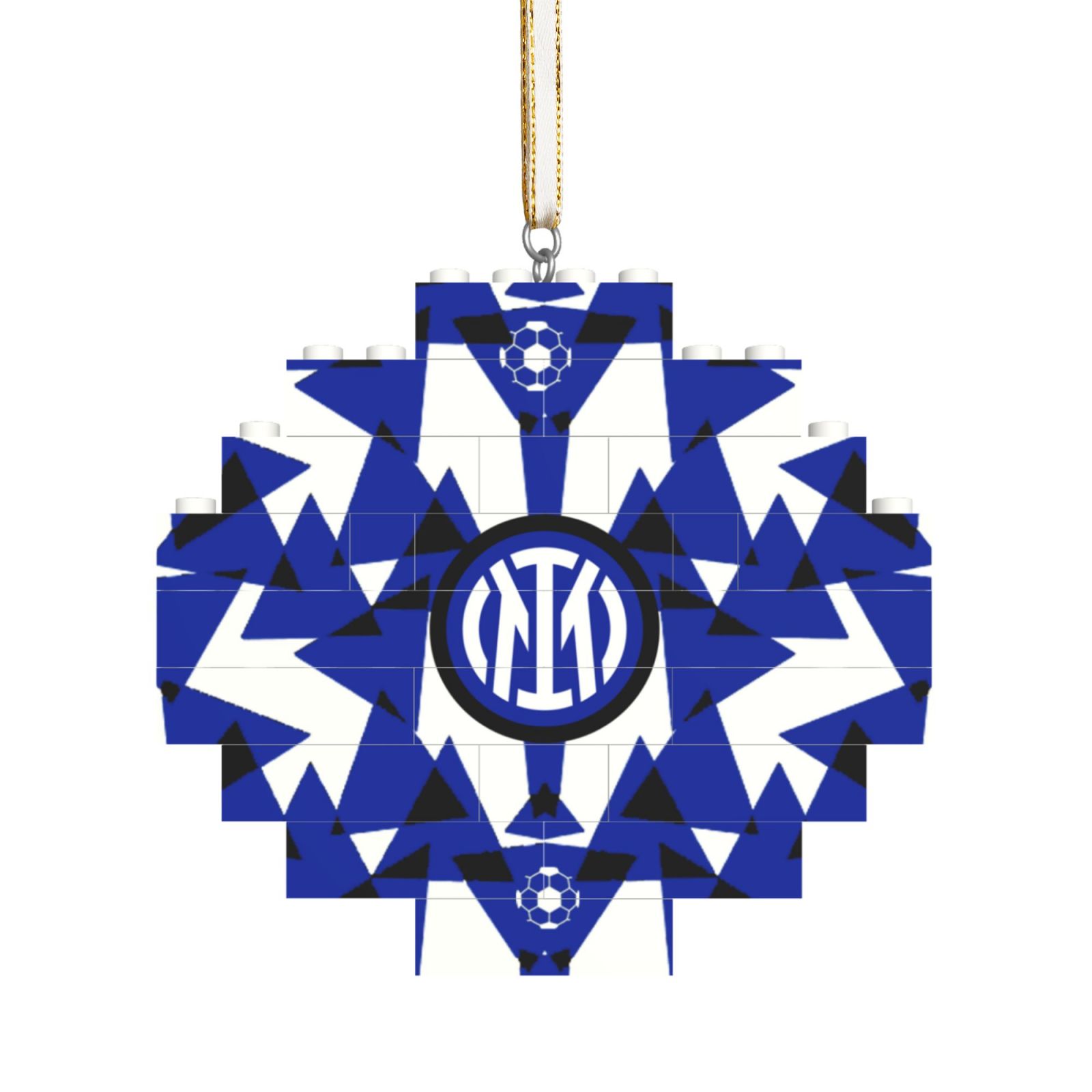 Inter Milan Building Block Puzzle Ornament BBP2014 - Soccerfana