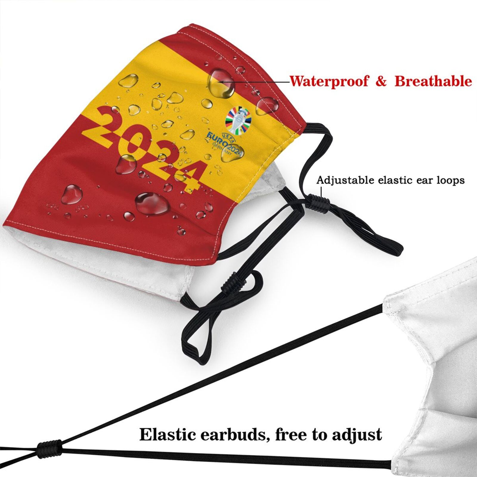 Spain EURO 2024 Adult Dust Mask DMK1694 - Soccerfana