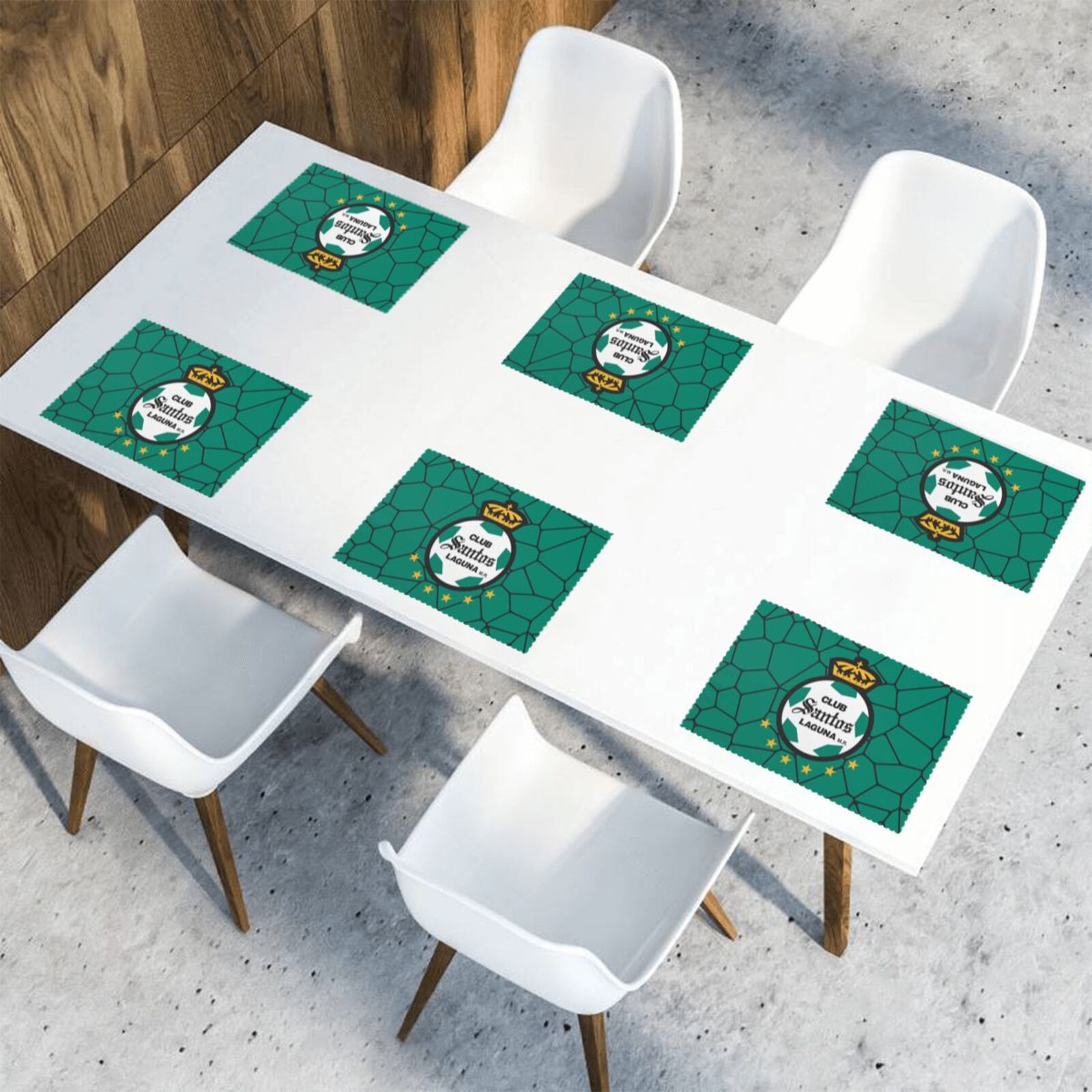 Santos Laguna Placemat Set Of 6 PFD2089 - Soccerfana