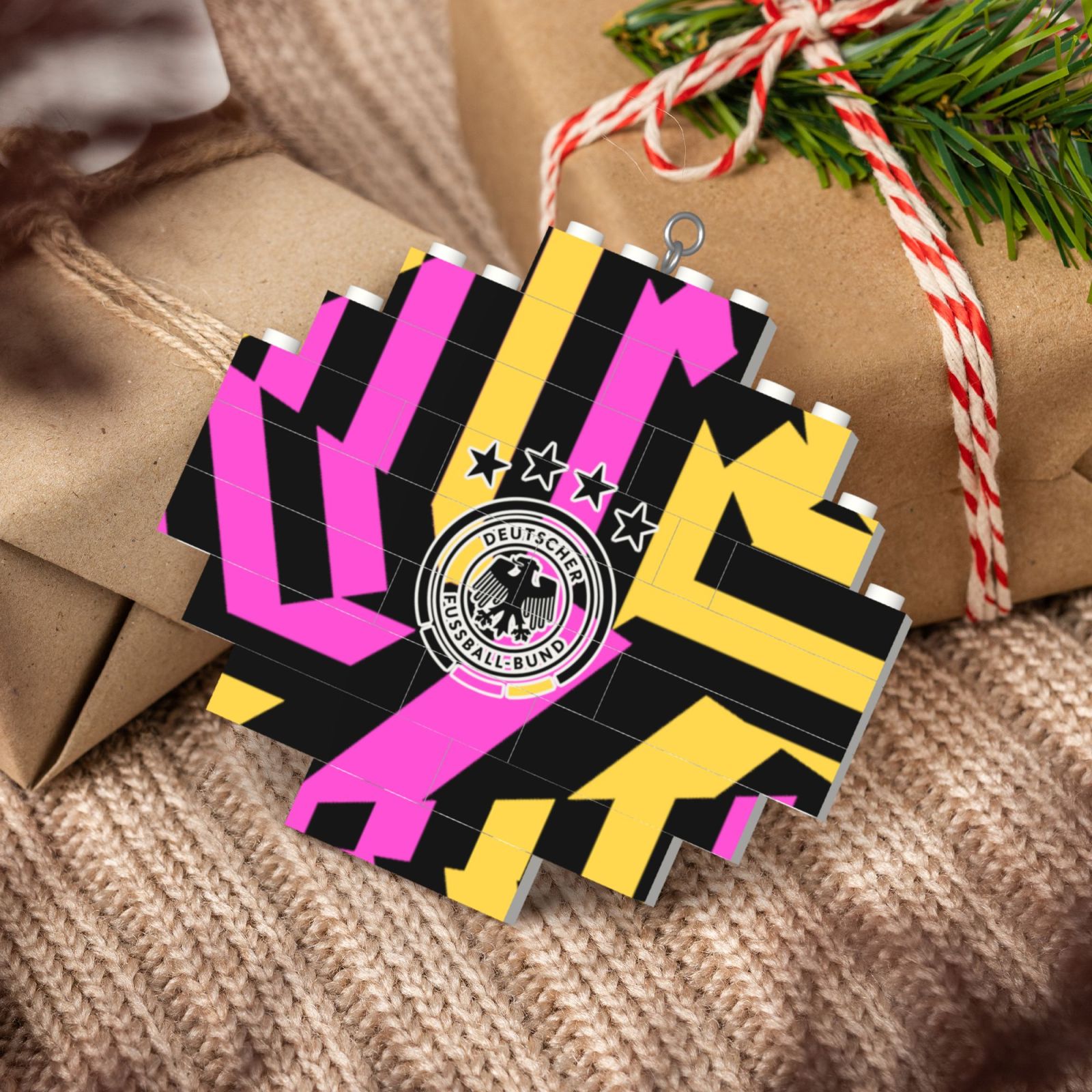 Germany Building Block Puzzle Ornament BBP1996 - Soccerfana