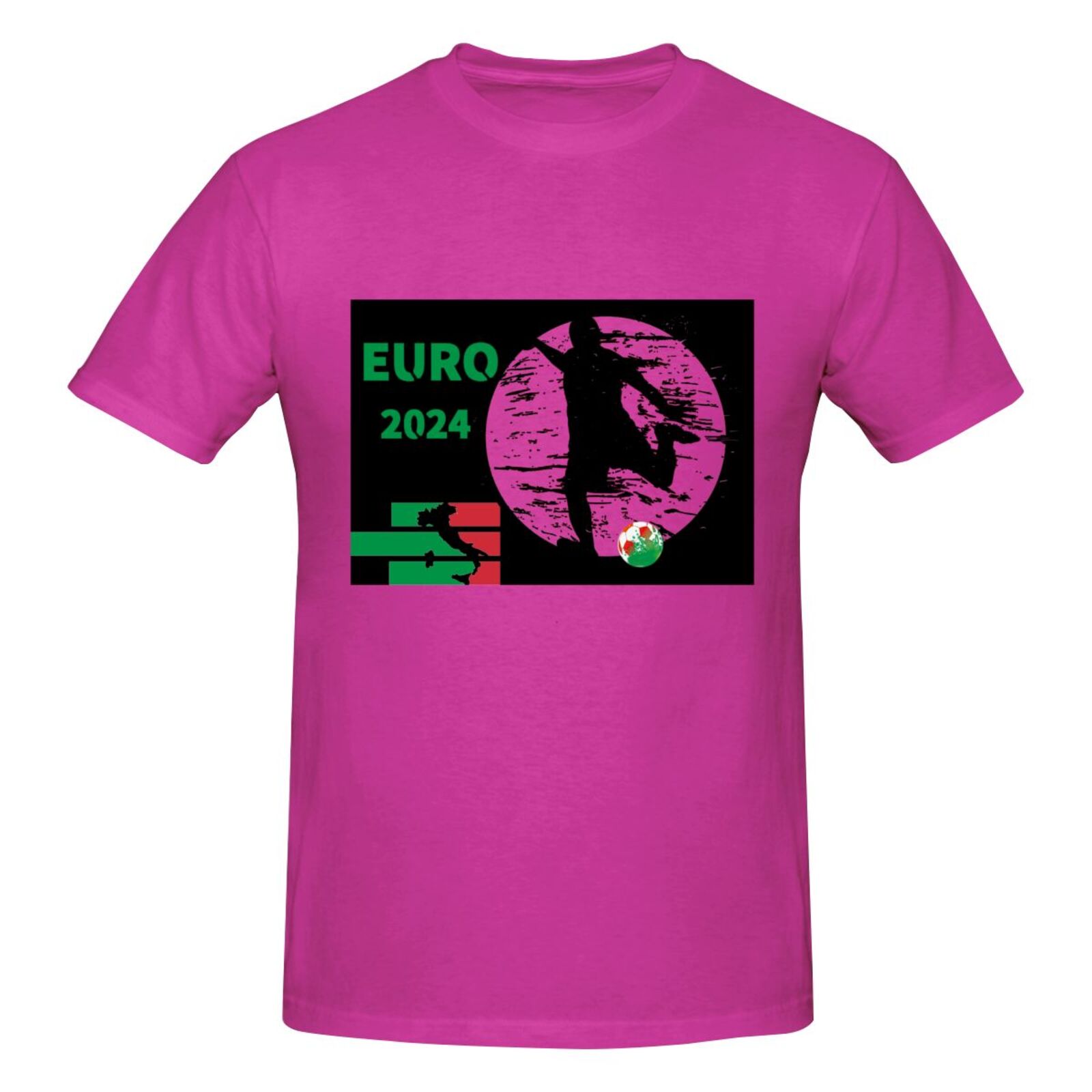 Men's Italy EURO 2024 Basic Short Sleeve T-Shirt BST1751 - Soccerfana