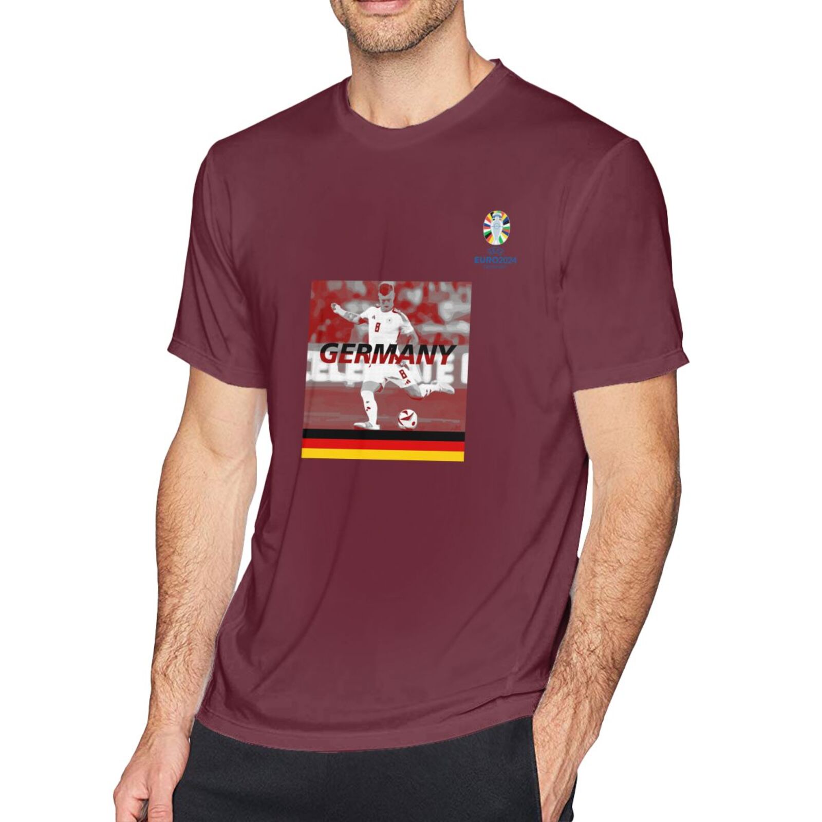 Men's Germany EURO 2024 Basic Short Sleeve T-Shirt BST1704 - Soccerfana