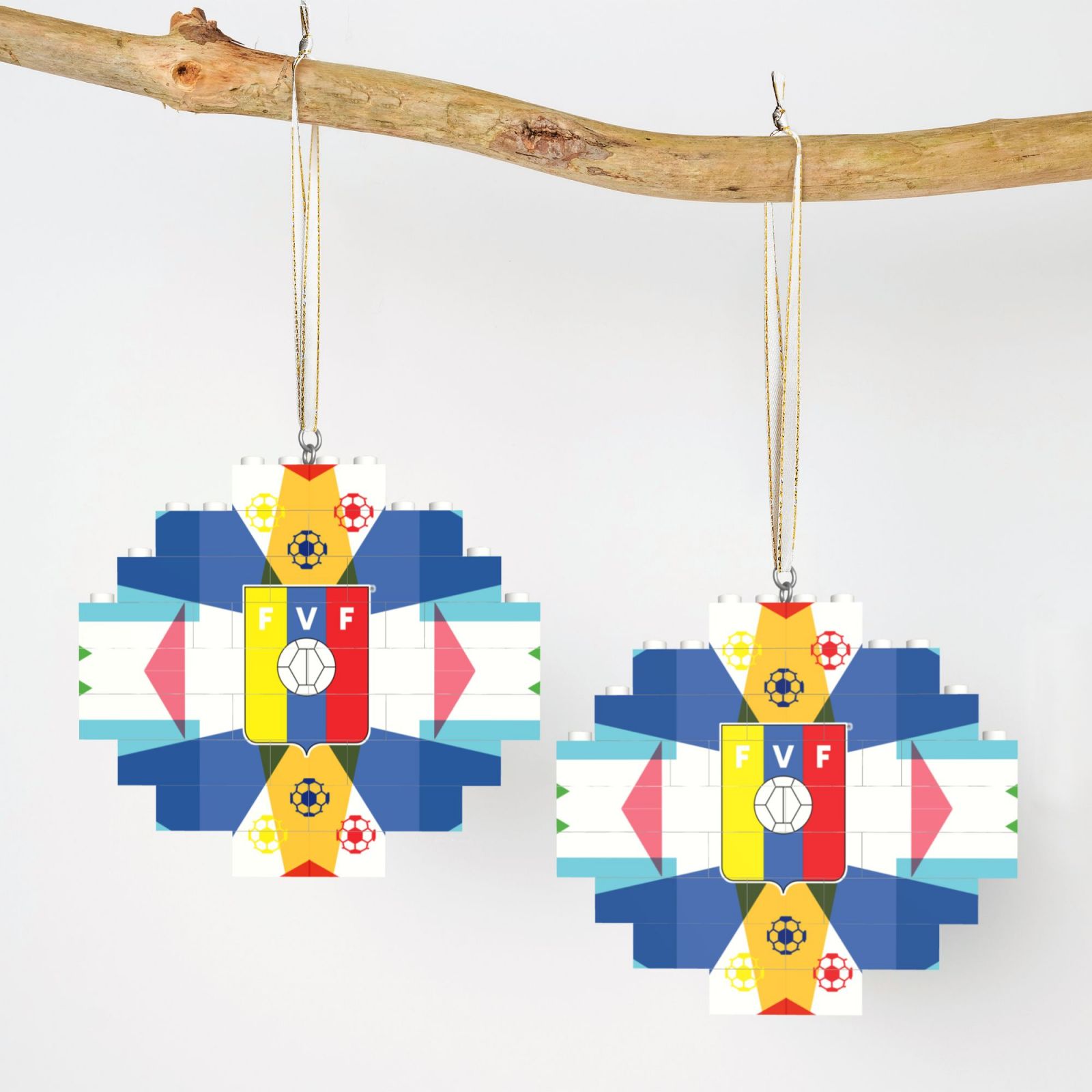Venezuela Building Block Puzzle Ornament BBP2037 - Soccerfana