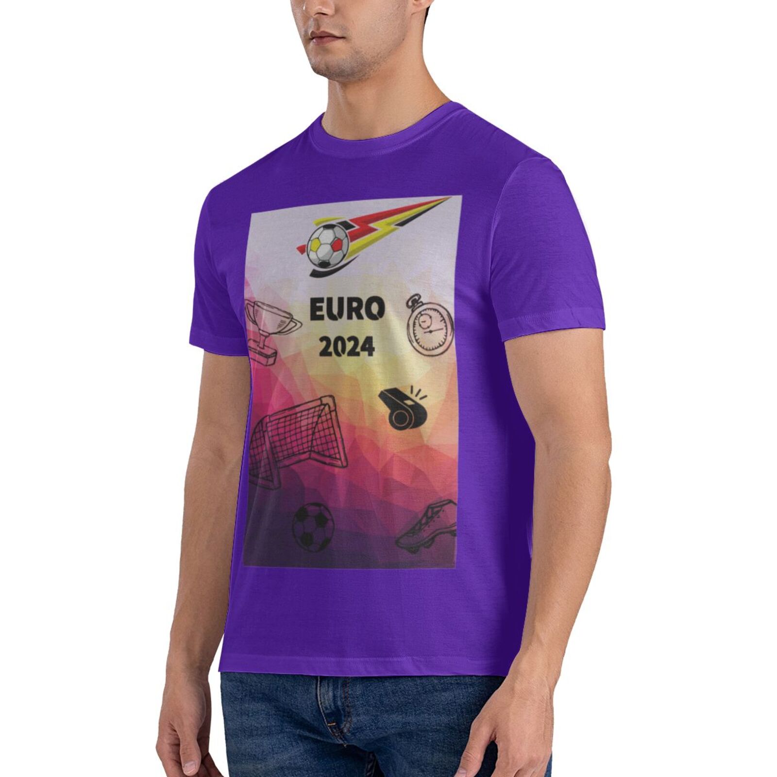 Men's Germany EURO 2024 Basic Short Sleeve T-Shirt BST1771 - Soccerfana