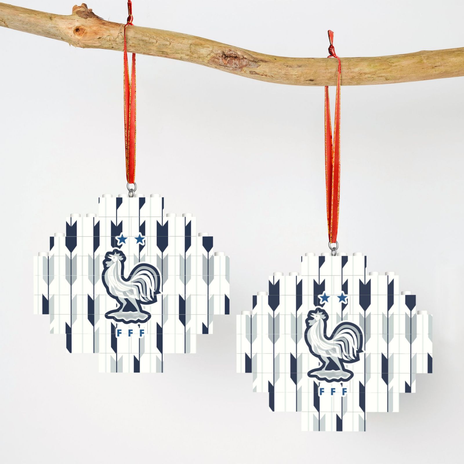 France Building Block Puzzle Ornament BBP2185 - Soccerfana